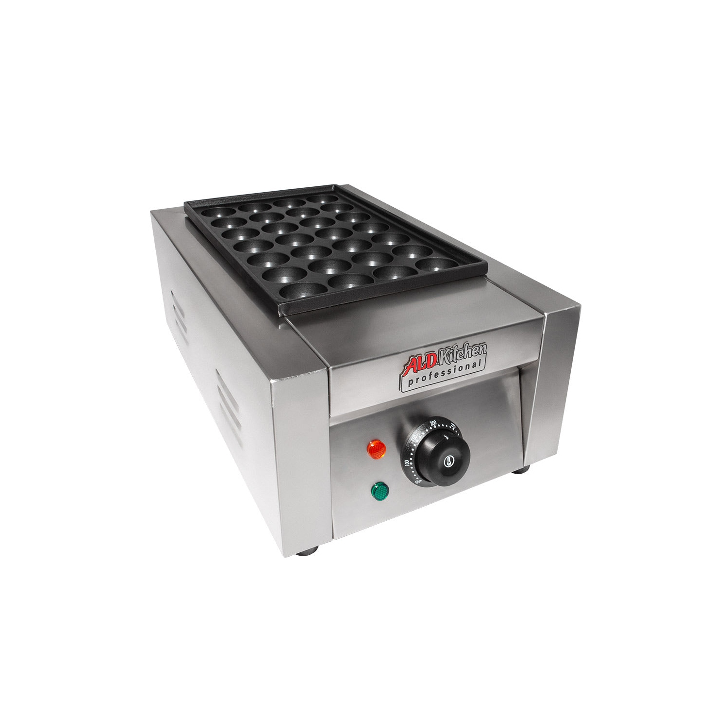 Gril Takoyaki A-T606 | Machine électrique à takoyaki | 28 pièces | Moules antiadhésifs | Acier inoxydable | 110 V