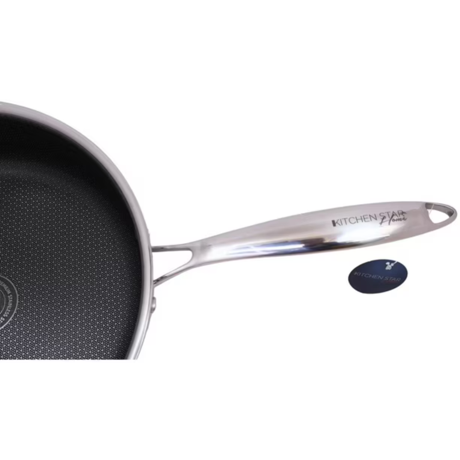 Récipient profond Kitchen Star en acier inoxydable à trois épaisseurs, 5 pintes