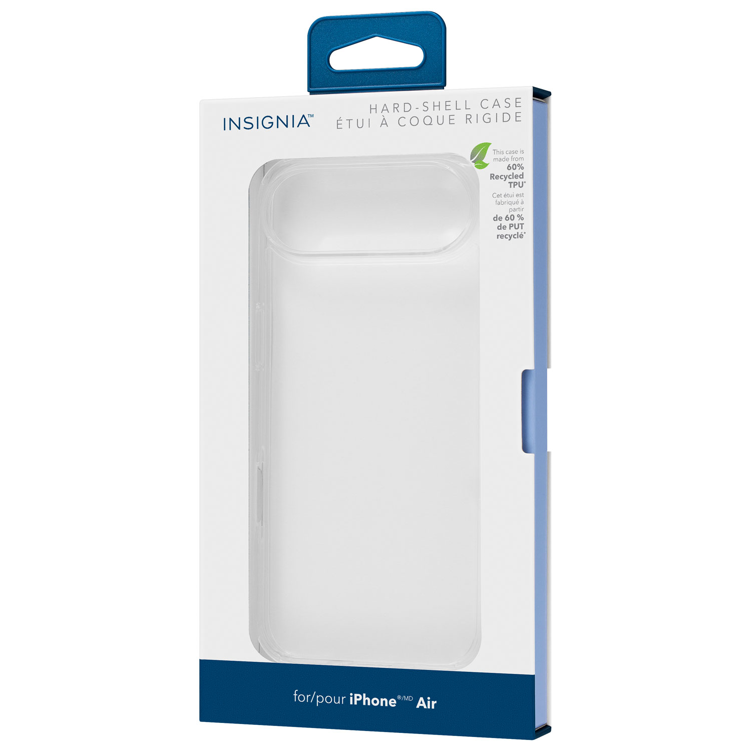 Étui rigide ajusté d'Insignia pour iPhone Air - Transparent - Exclusivité de Best Buy