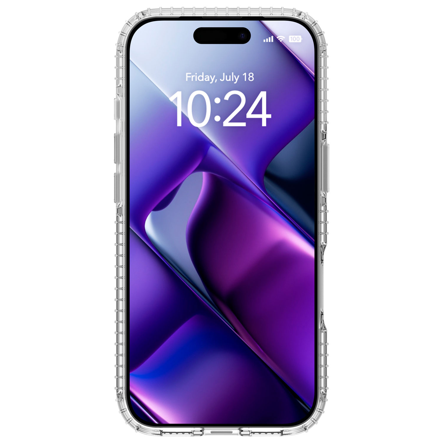 Étui rigide ajusté d'Insignia avec MagSafe pour iPhone 17 Pro - Transparent - Exclusivité de Best Buy