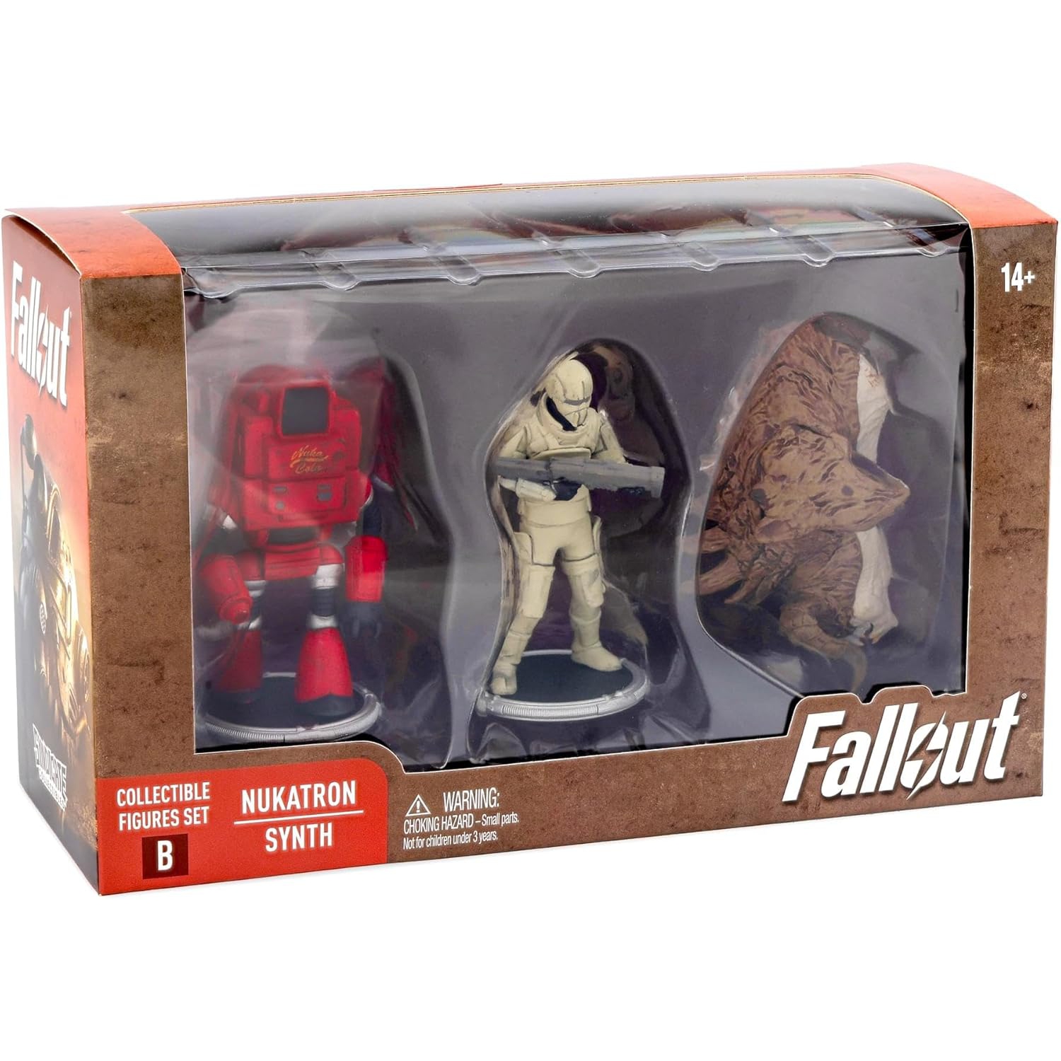 Fallout 3 Inch Mini Figure BAF Deathclaw 2-Pack - Nukatron and Synth