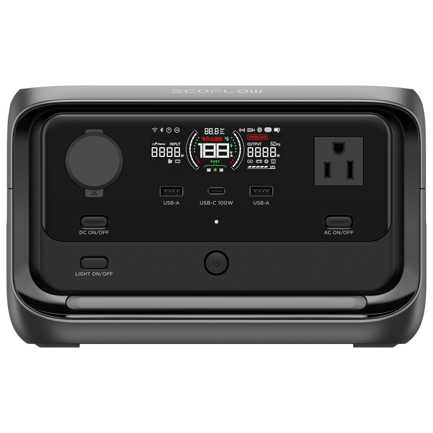 Station d'alimentation portative RIVER 3 plus d'EcoFlow - 600 W/286 Wh