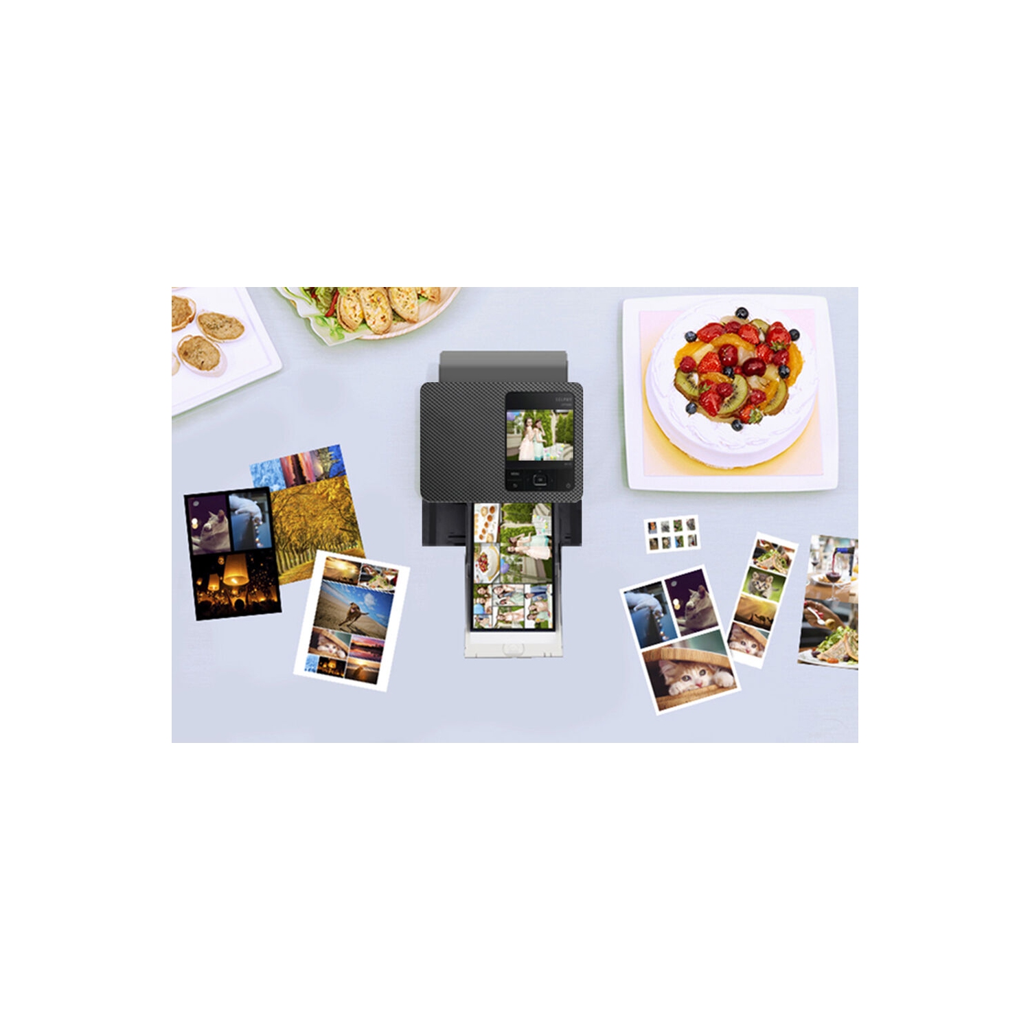 Imprimante photo SELPHY CP1500 de Canon + ensemble de cartouches d'encre couleur RP-108 de Canon et de papier + Plus