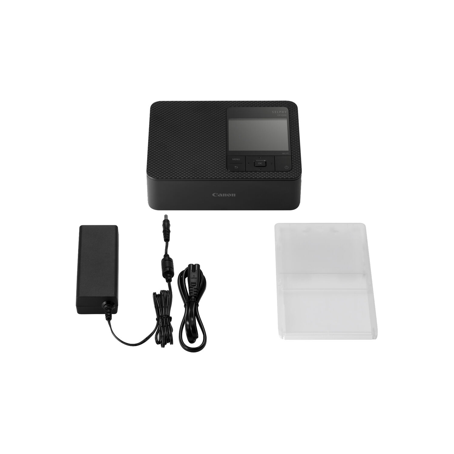 Canon SELPHY CP1500 Photo Printer + Canon KP-108IN Color Ink and Paper Set + More Bundle