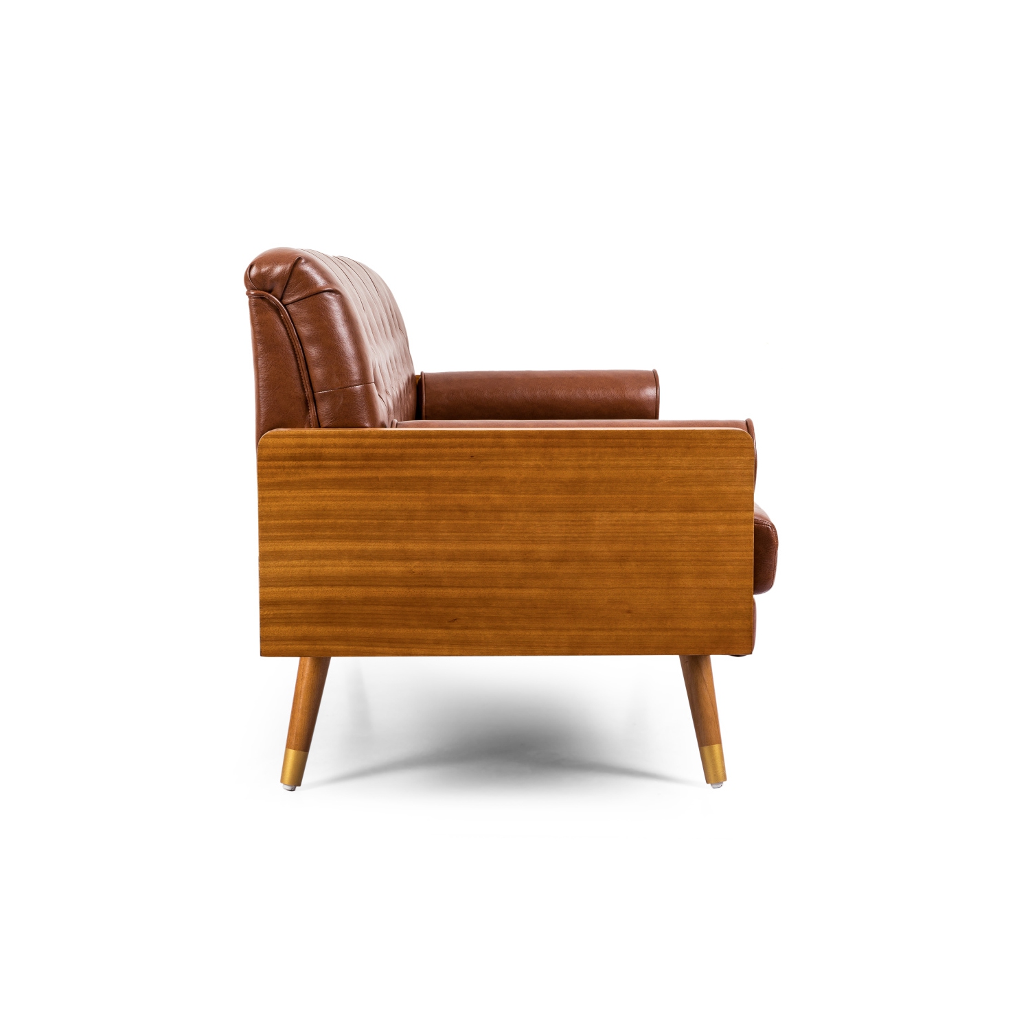 YOULIGHTS – Canapé capitonné moderne avec coussins d'appoint roulés, canapé recouvert avec piqûre gaufrée capitonnée pour le salon