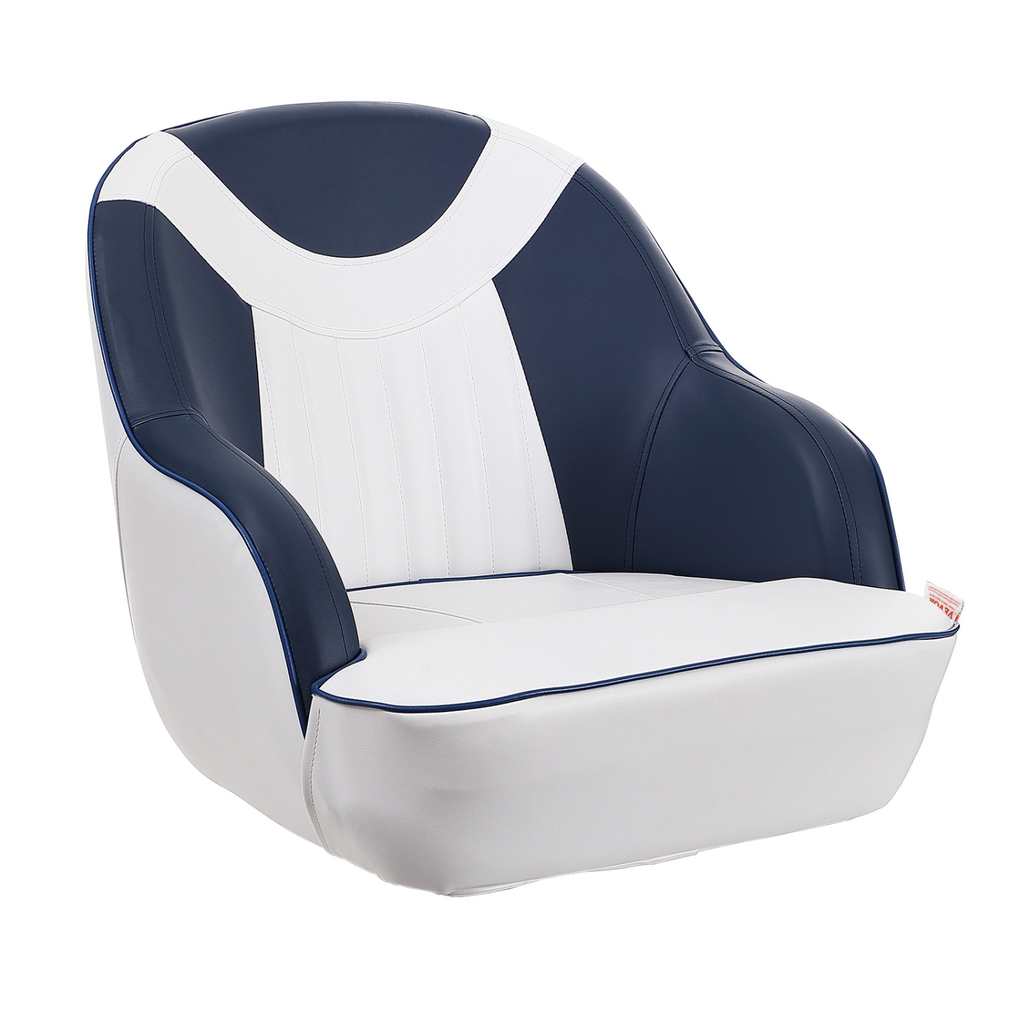 VEVOR 1-Piece Captain Bucket Seat, Pontoon Boat Seat with Thickened Sponge Padding, Boat Captain Chair for Fishing Boat, Sightseeing Boat, Speedboat,