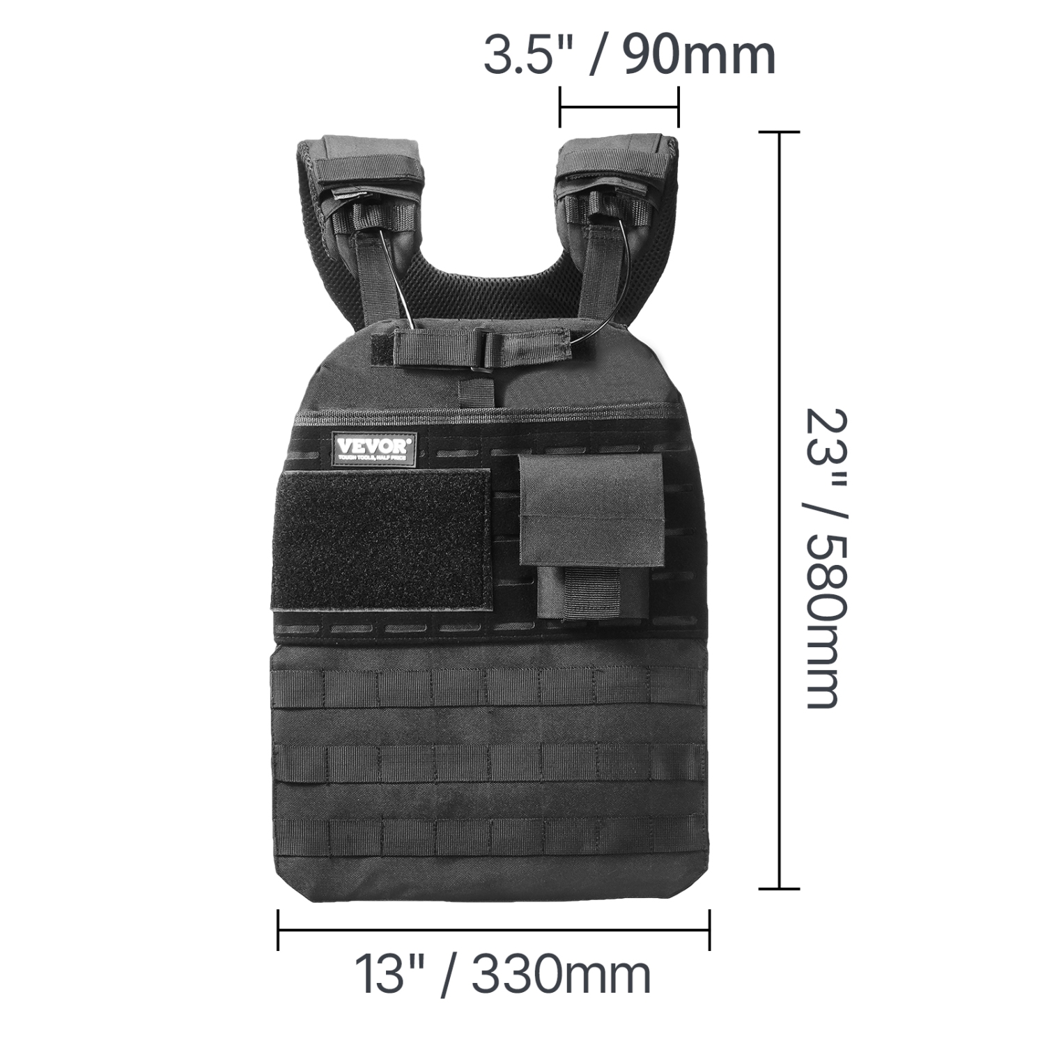 VEVOR 40lb Weight Vest, Adjustable Body Weight Jacket for Men Women, Workout Equipment for Strength and Endurance Training, Running, Jogging,