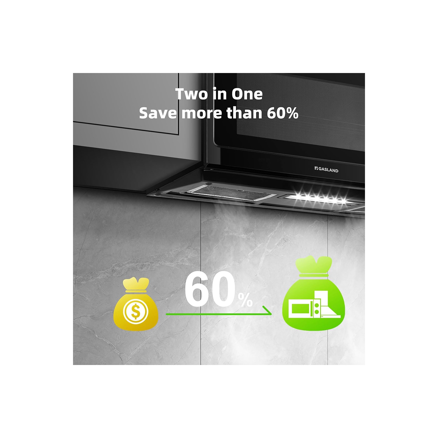 30 in. 1.9 cu. ft. Over-the-Range Microwave Oven 1000W in Stainless Steel, Black