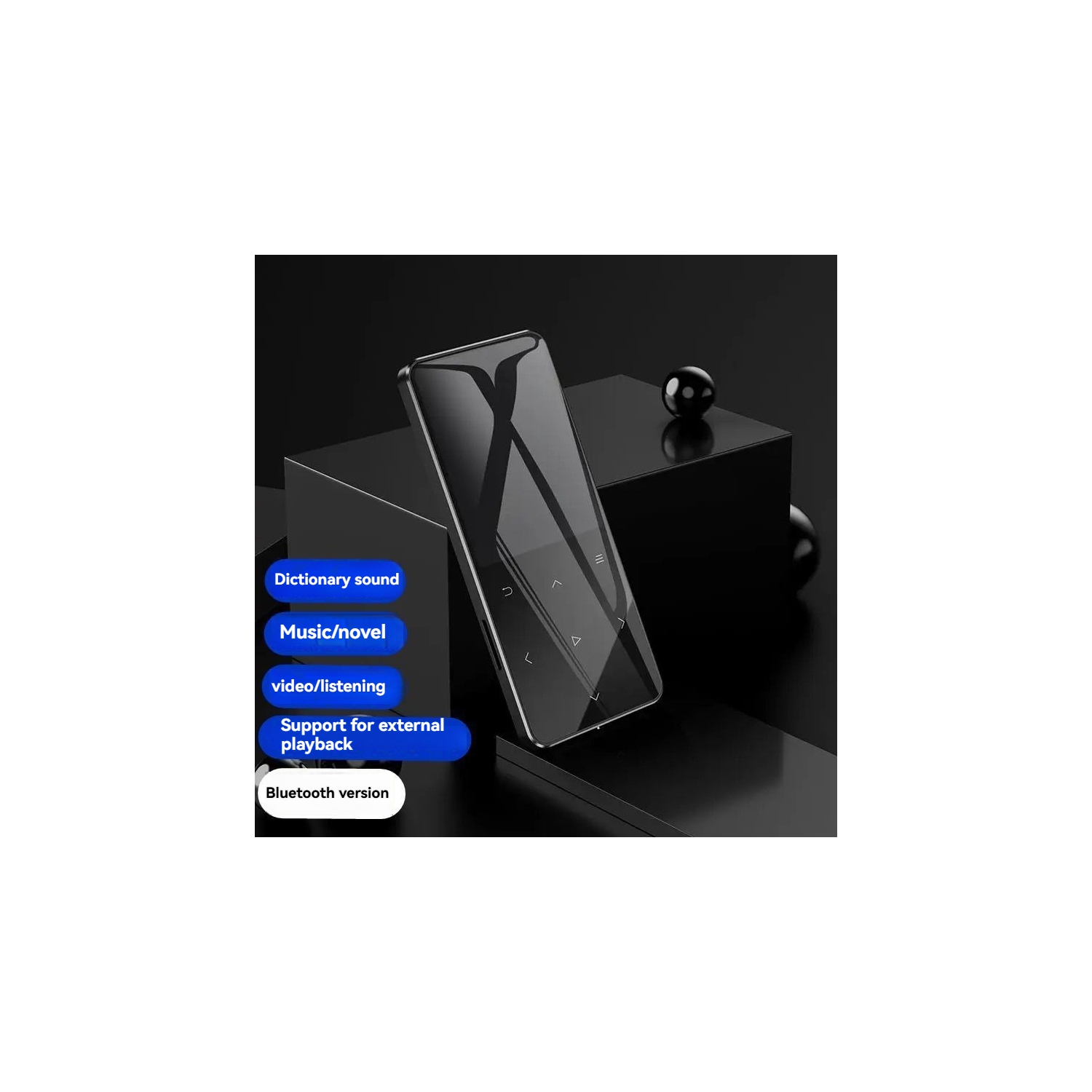 Bluetooth MP3/MP4 player – 128G touch screen MP3, lossless sound quality, e-book and video playback, long battery life