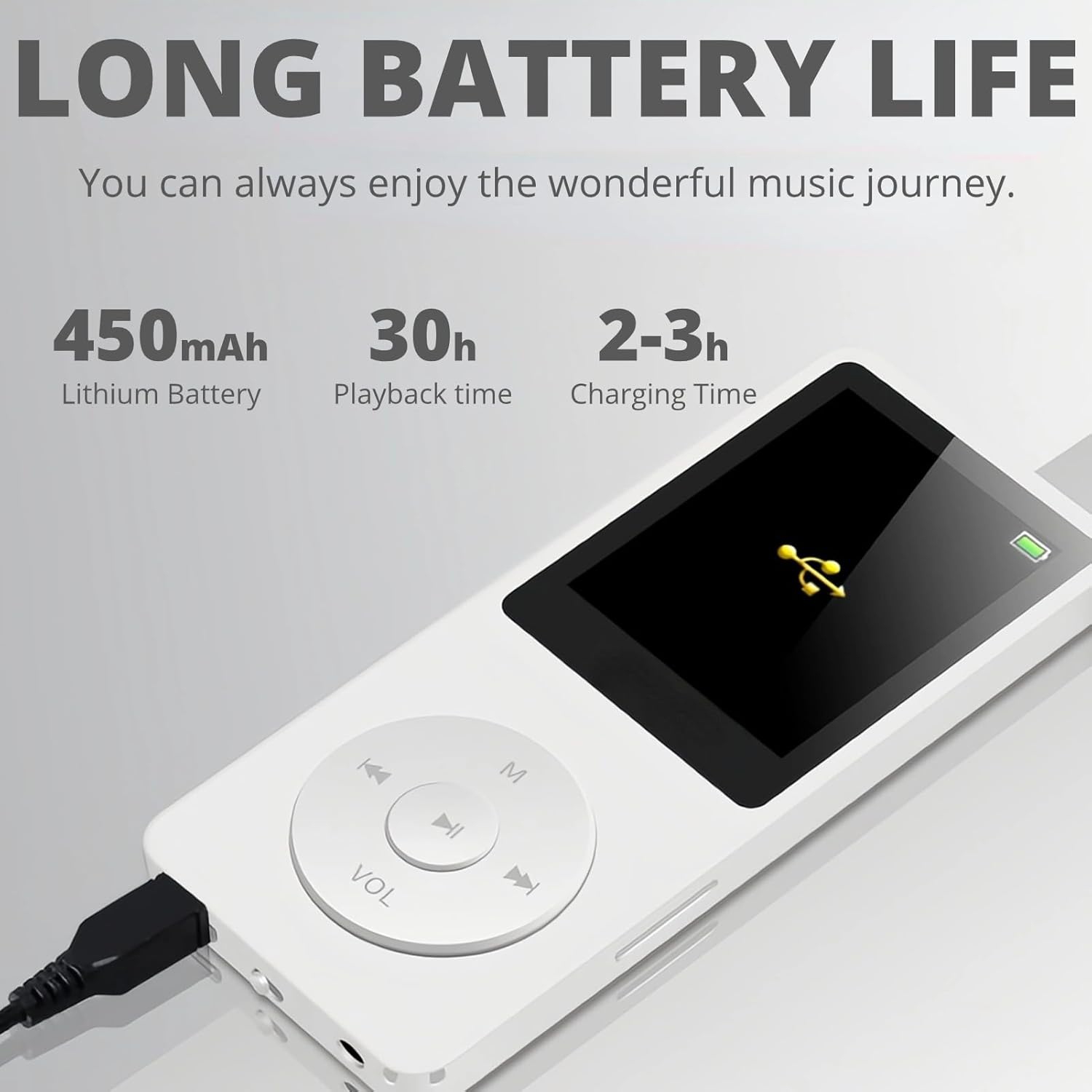 MP3/MP4 player, 1.8-inch HD screen, MP3 music player, FM radio, headphones, portable audio player with recording, picture browsing and e-book