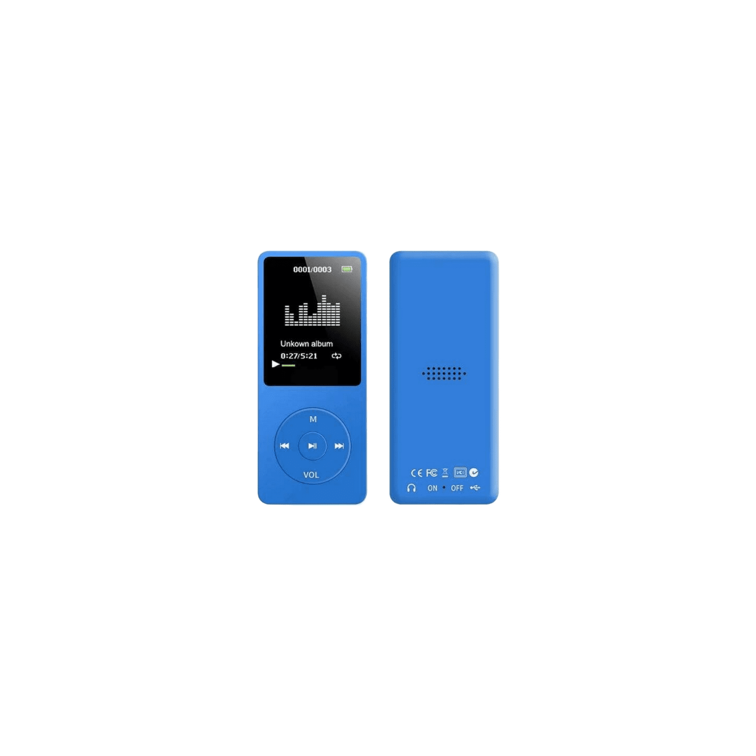 MP3/MP4 player, 1.8-inch HD screen, MP3 music player, FM radio, headphones, portable audio player with recording, picture browsing and e-book