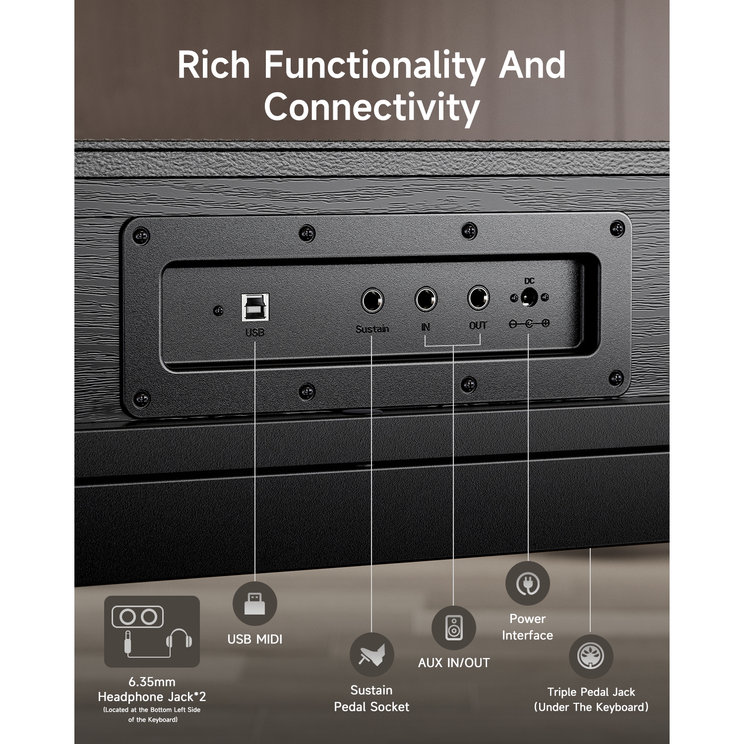 Donner OURA™ S300 88 Key Graded Hammer Action Weighted Home Digital Piano