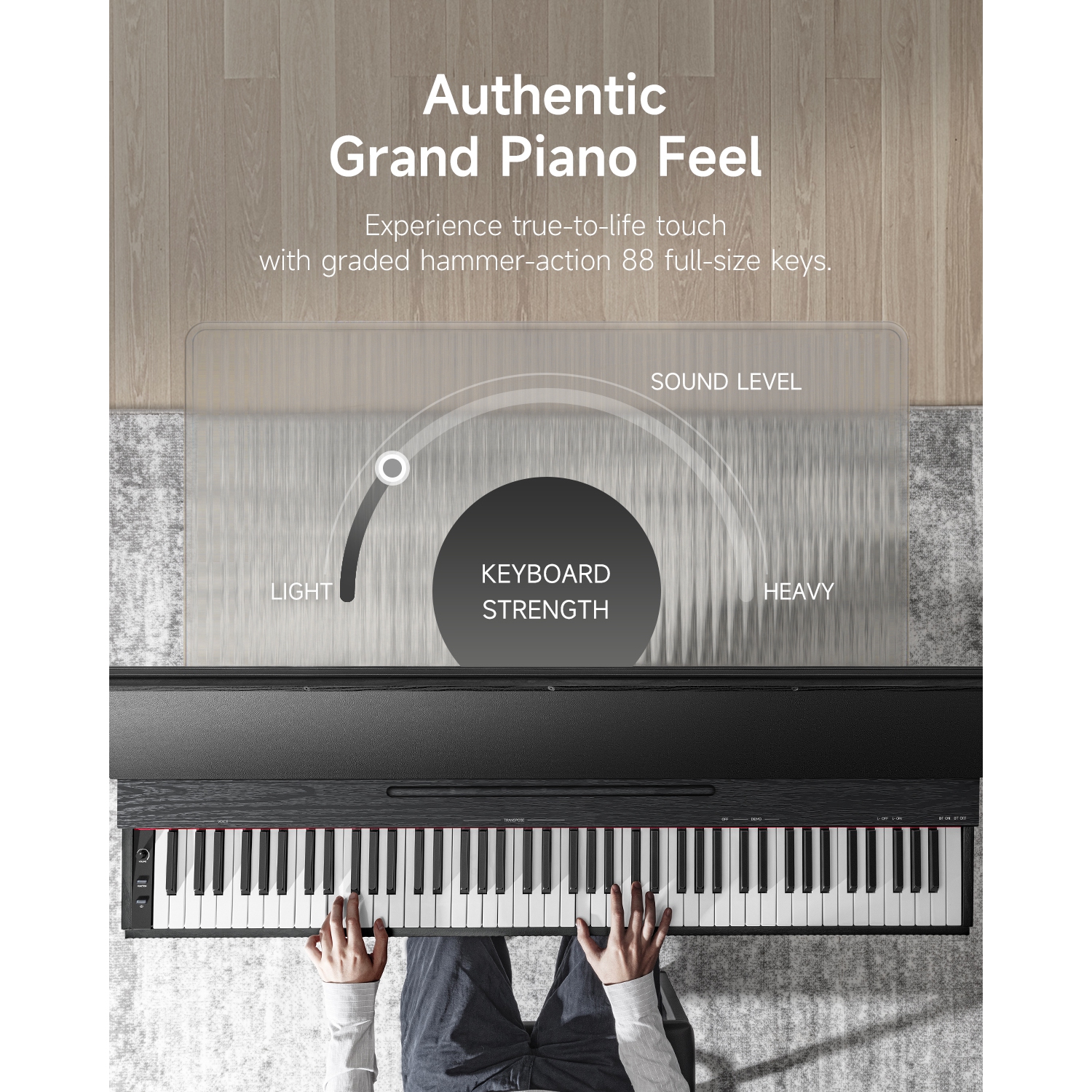 Donner OURA™ S300 88 Key Graded Hammer Action Weighted Home Digital Piano