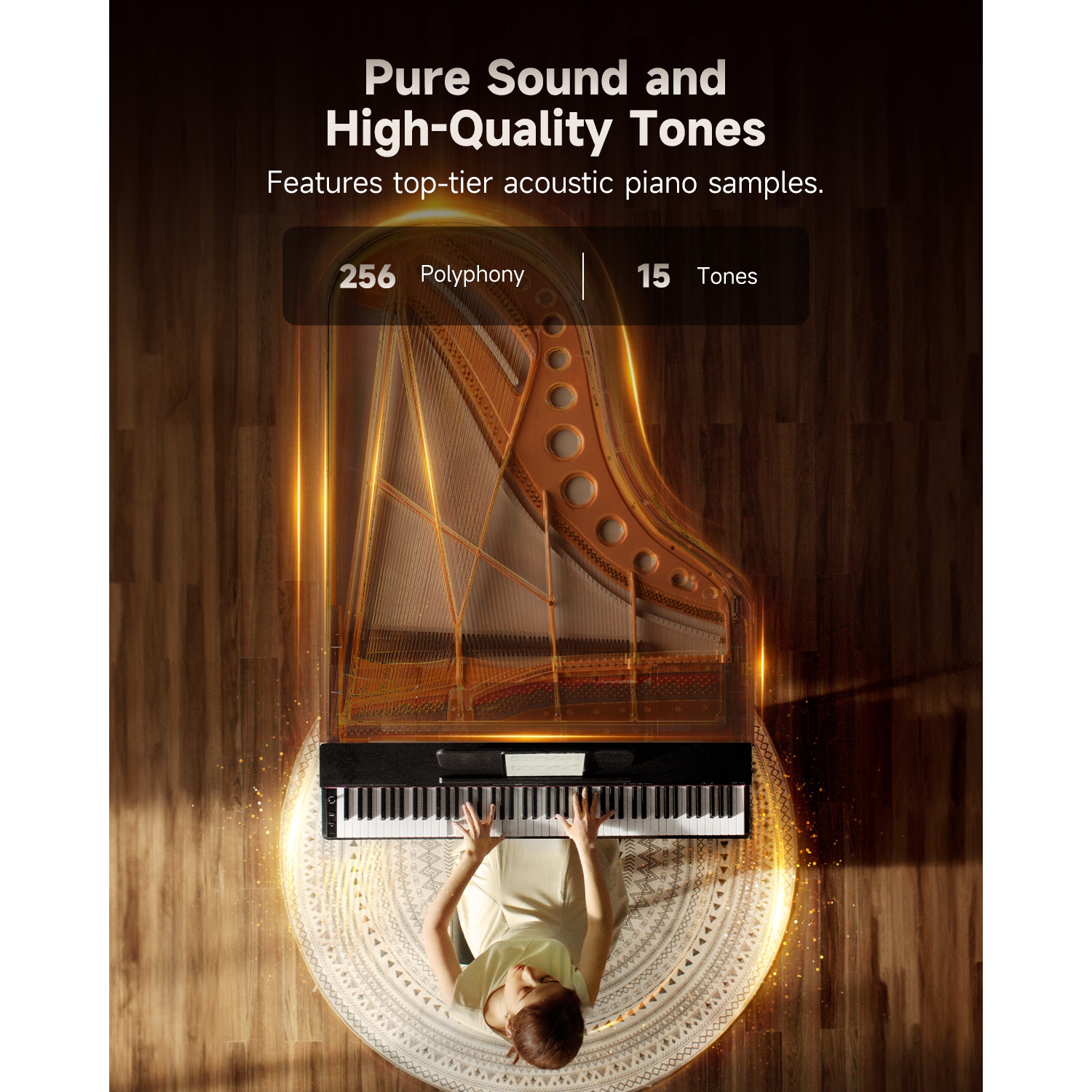 Donner OURA™ S100 88-Key Graded Hammer Action Weighted Digital Piano