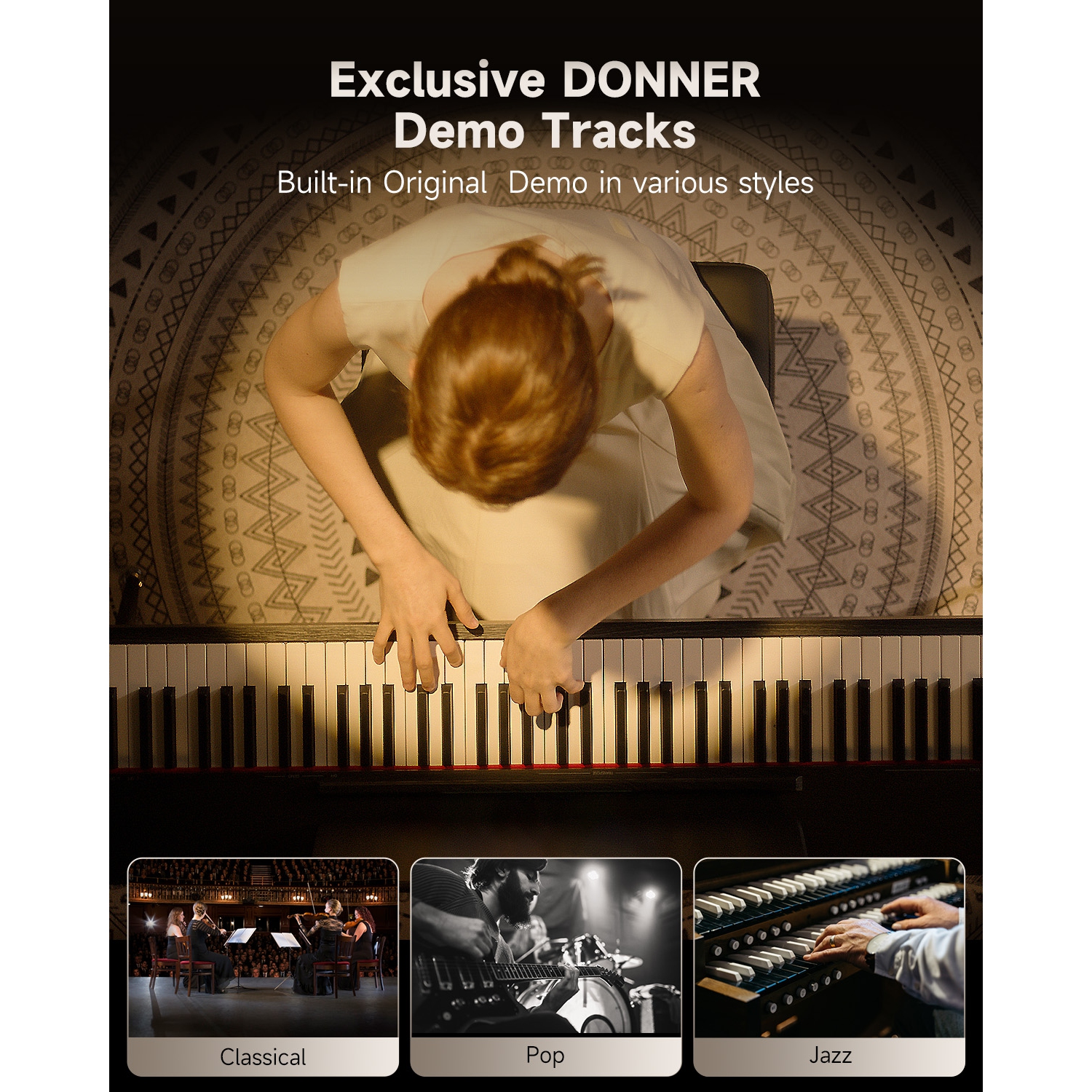 Donner OURA™ S100 88-Key Graded Hammer Action Weighted Digital Piano