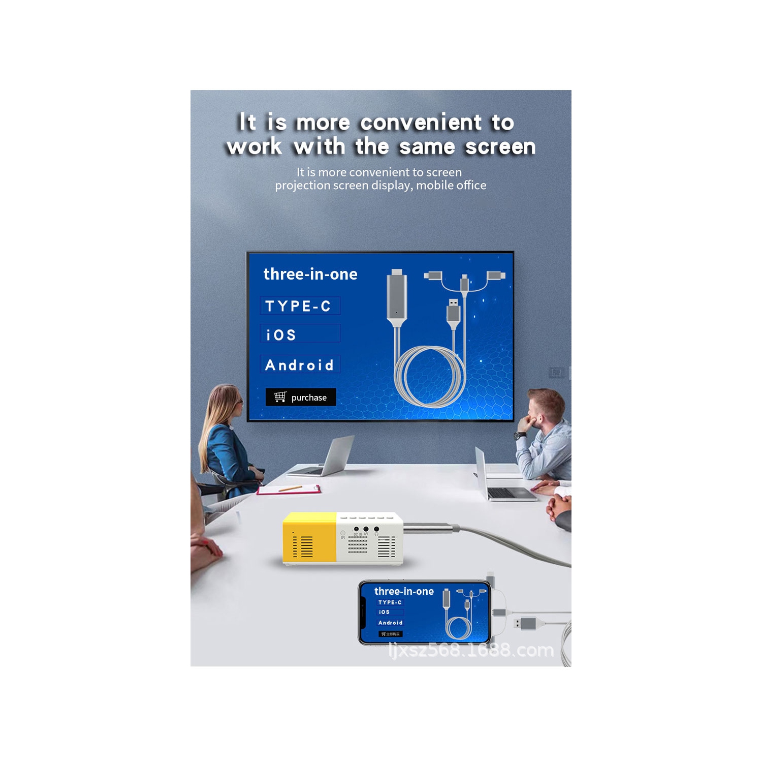 Portable projector tripod with stand foldable children's entertainment home projector