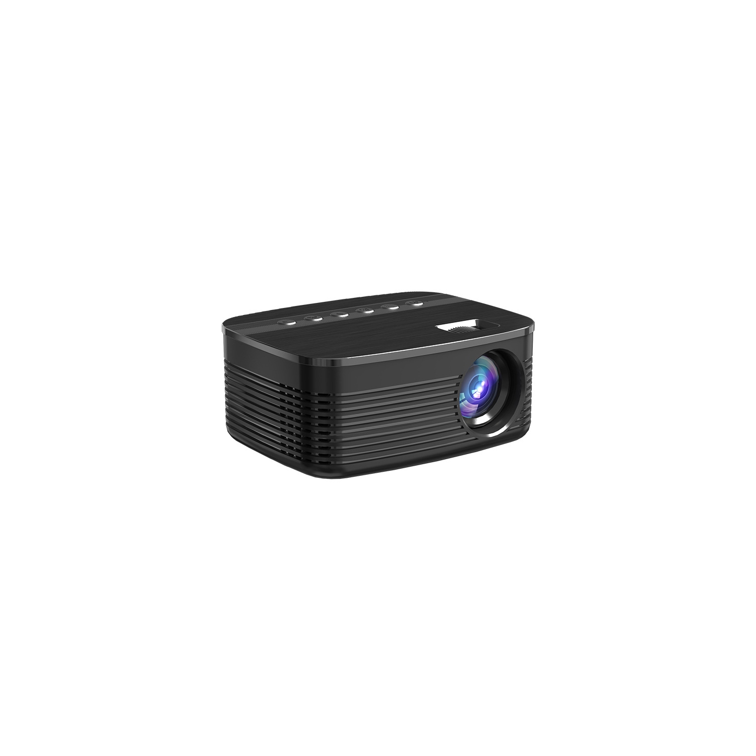 Full HD 1080P Video Projector, Mini Portable Projector with Remote Control, Smart Projector for Home Theater Outdoor Movies (Black - Mobile Phone Same Screen Version)