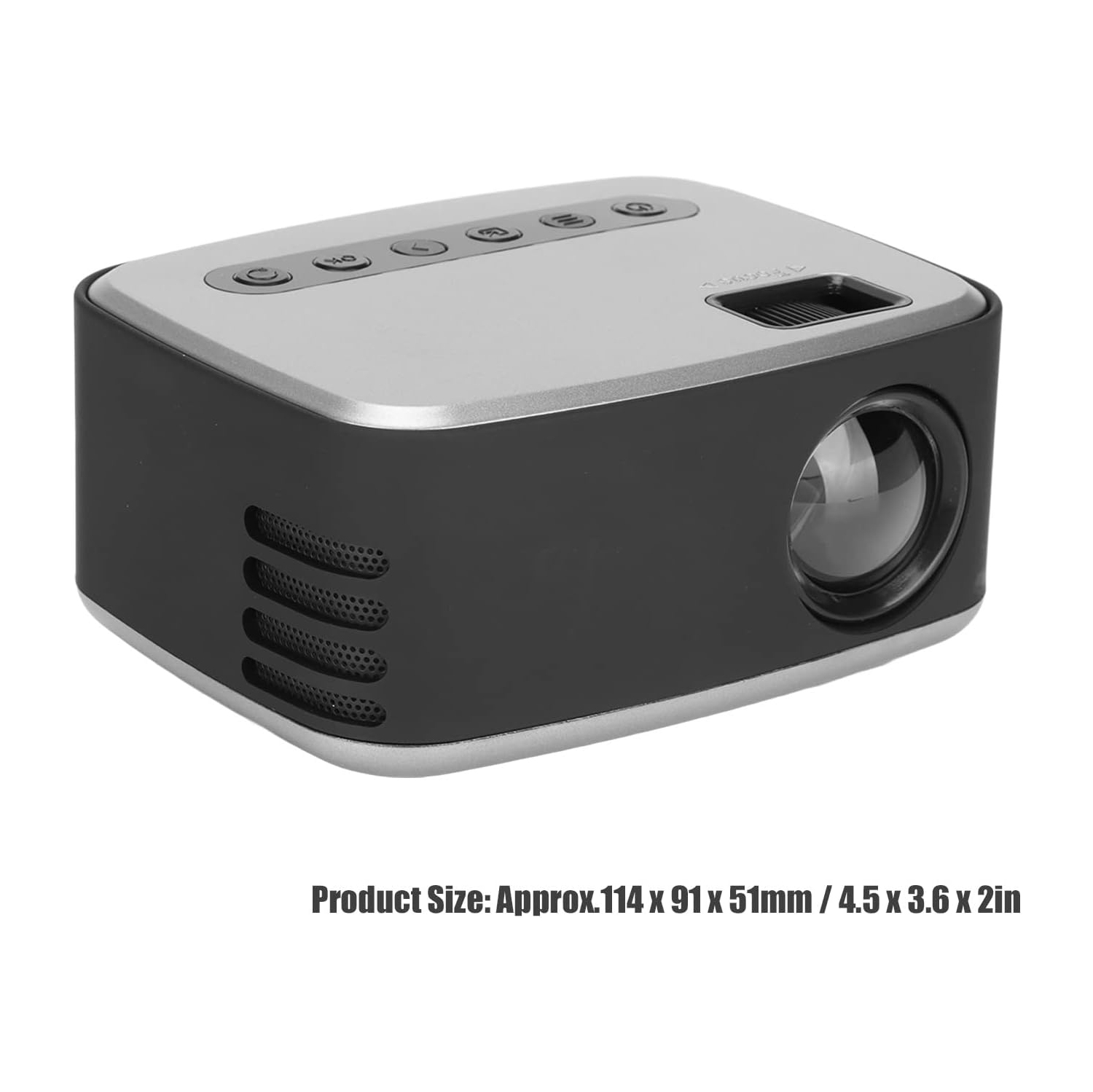 Projecteur HD intégrale 1080p, mini projecteur portatif avec télécommande, projecteur intelligent pour cinéma maison extérieur