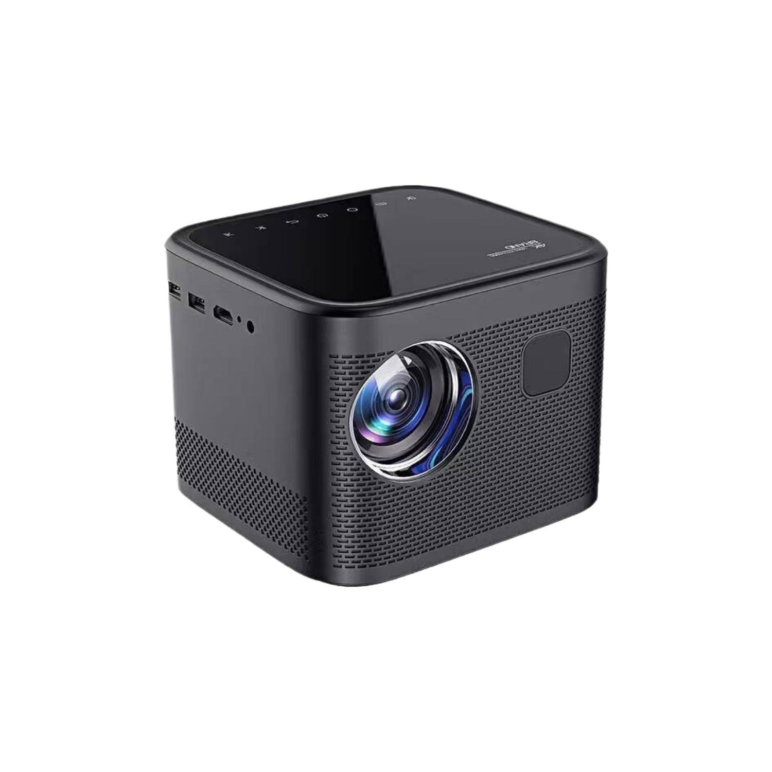 4K 1080P projection auto focus, mini movie video projector with AUX interface, home living room mobile phone wireless screen projection