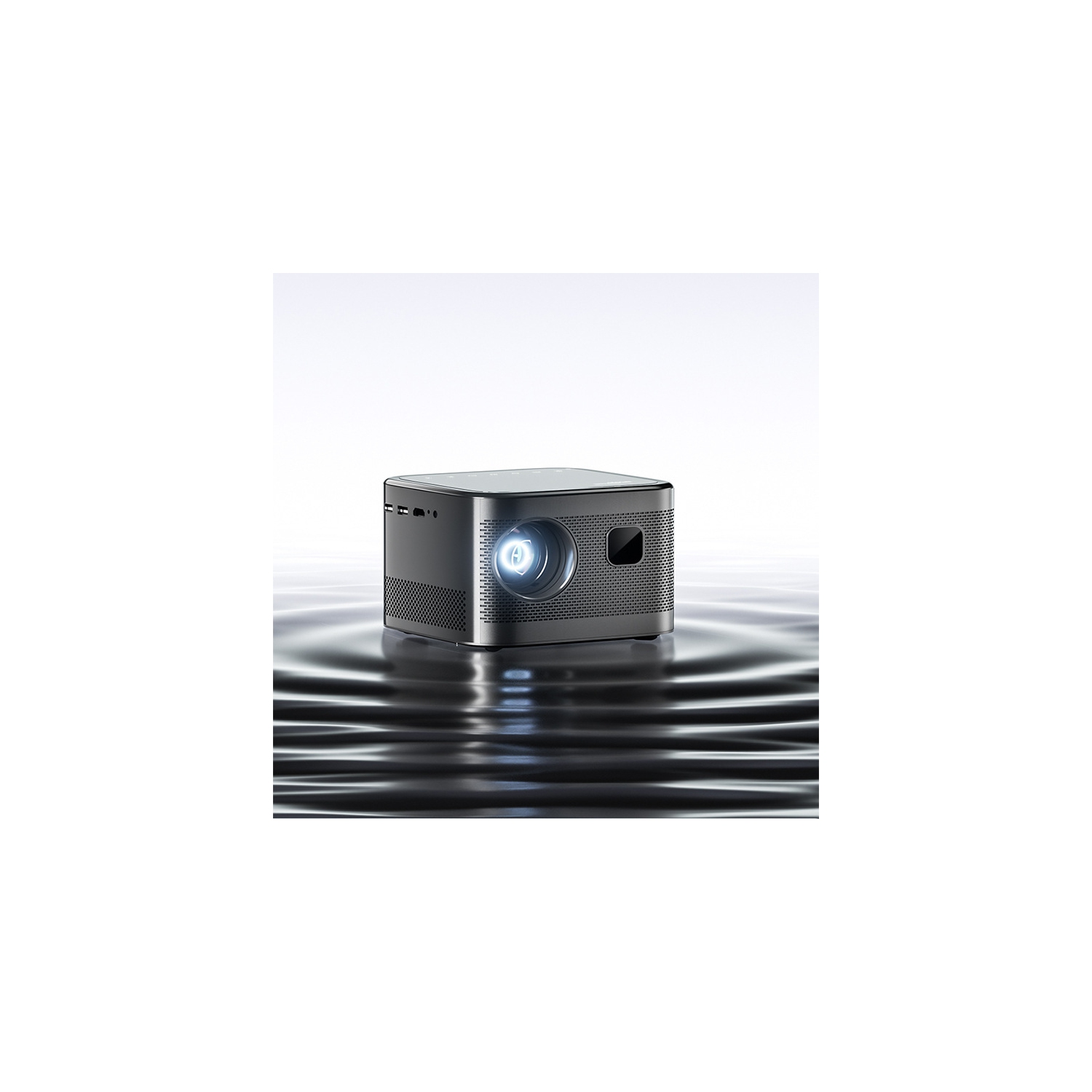 4K 1080P projection auto focus, mini movie video projector with AUX interface, home living room mobile phone wireless screen projection