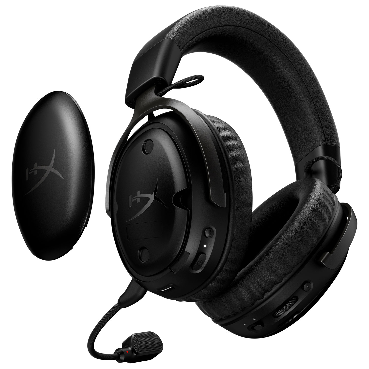 Casque de jeu multiplateforme sans fil avec microphone Cloud III S de HyperX - Noir