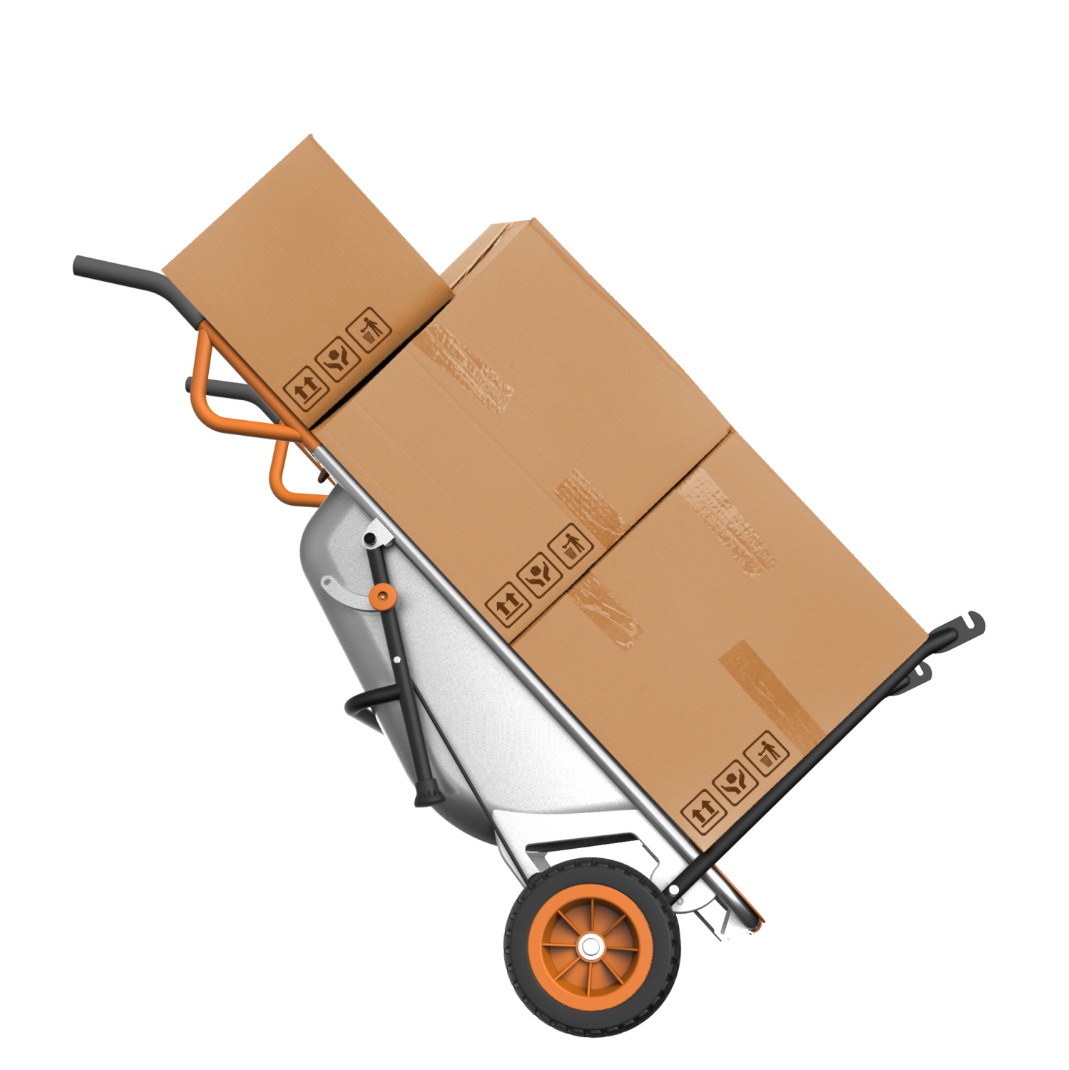 WORX - Chariot de jardin 8-en-1 Aerocart/brouette/diable