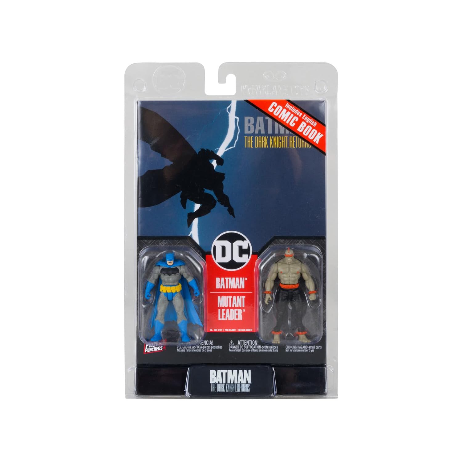 DC Direct 3 Inch Action Figure Page Punchers 2-Pack - Batman & Mutant Leader