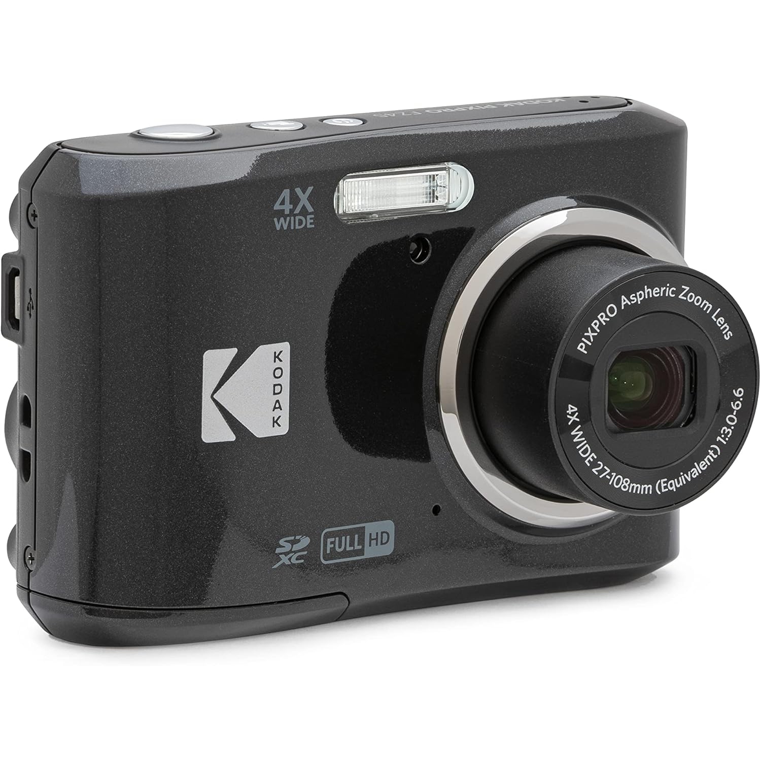 KODAK PIXPRO Friendly Zoom FZ45-BK 16MP Digital Camera with 4X Optical Zoom 27mm Wide Angle and 2.7" LCD Screen