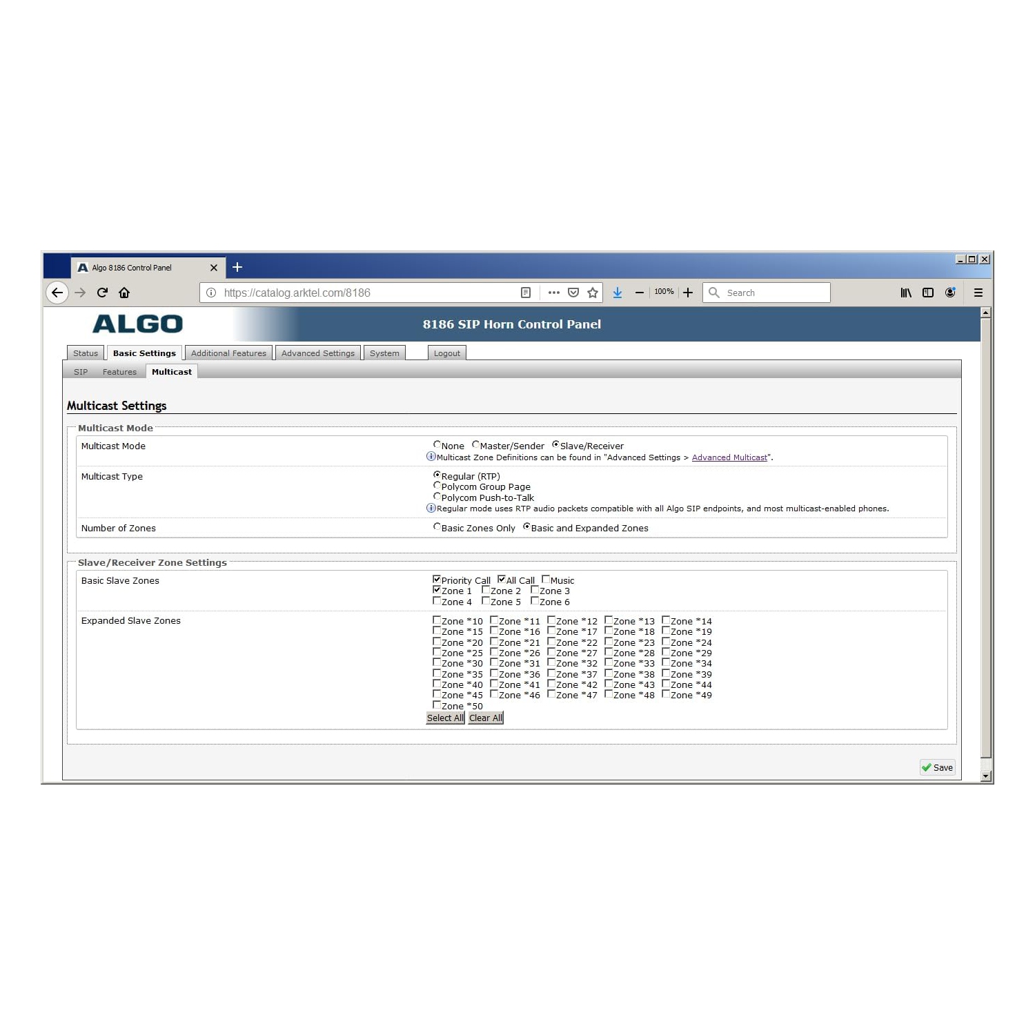 Algo 8186 PoE SIP Paging Speaker and IP Loud Ringer