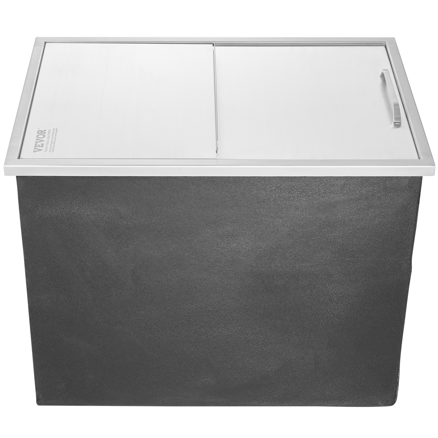 VEVOR 27"L x 18"W x 21"H Drop in Ice Chest, Stainless Steel Ice Cooler, Commercial Ice Bin with Sliding Cover, 40.9 qt Outdoor Kitchen Ice Bar,