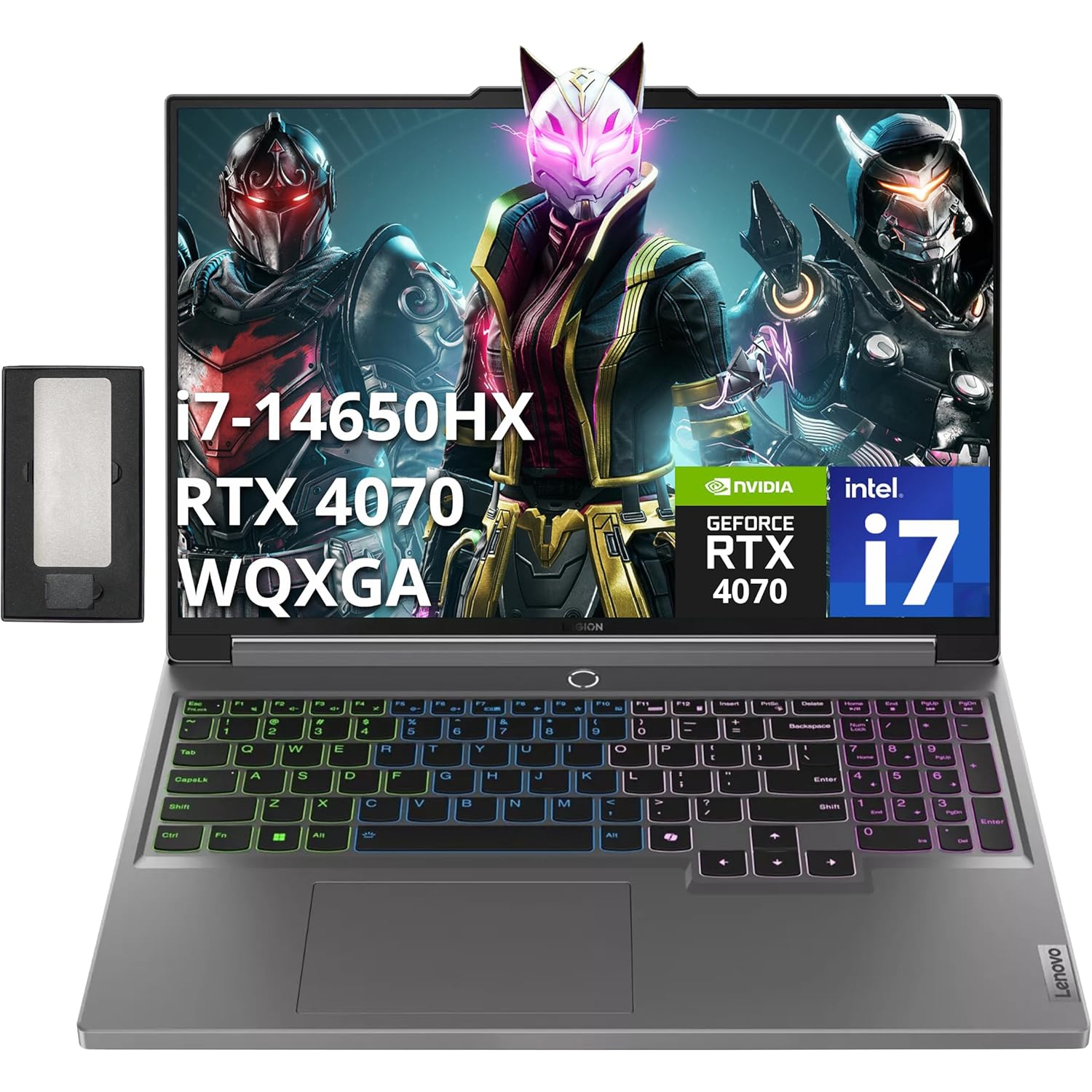 Lenovo Legion 5 16" WQXGA 165Hz Gaming Laptop,Intel i7-14650HX,NVIDIA GeForce RTX 4070,1TB SSD,32GB DDR5,4-Zone RGB Backlit Keyboard,Win 11,Grey,256GB Docking Station Set