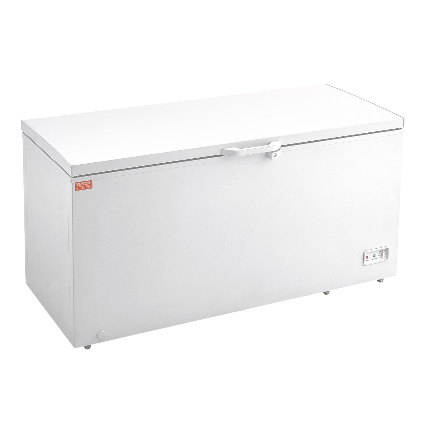 VEVOR 17.2 cu.ft / 488 L Chest Freezer, Large Deep Freezer & 4 Removable Baskets,Freestanding Top Open Door Commercial Chest Freezers,7-Level