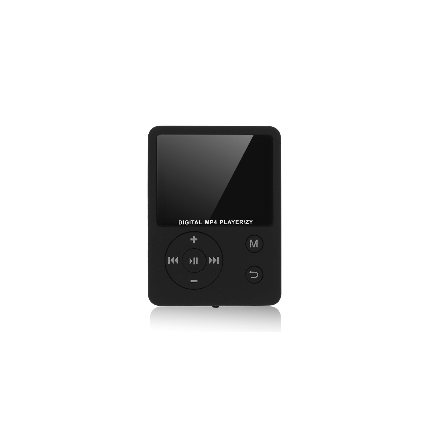 Black ultra-thin MP4 player - 16GB TF card included | MP3/AMV playback | Music player | Digital audio player, portable media player