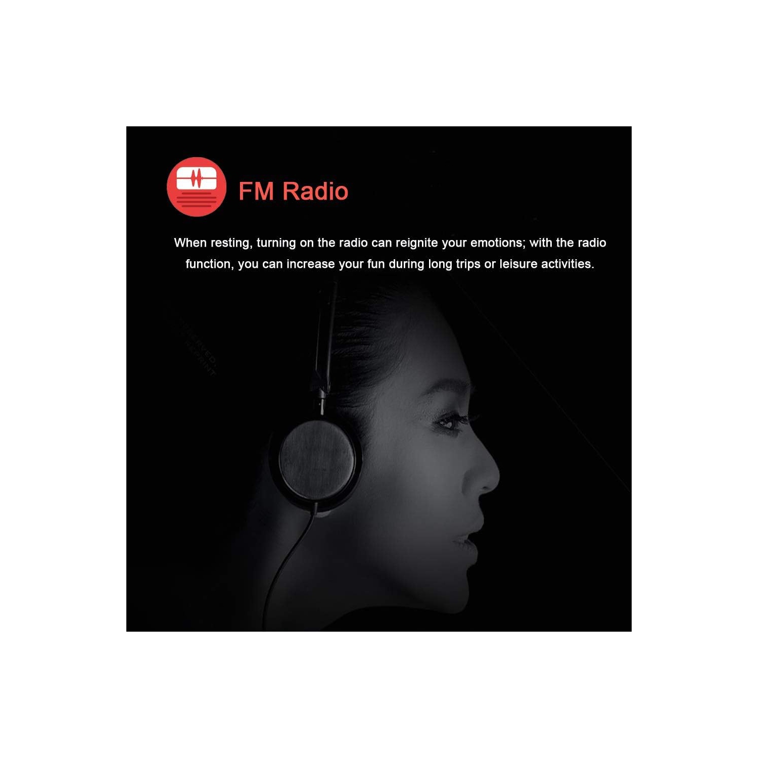 Blue Ultra-thin MP4 Player - 16GB TF Card Included | MP3/AMV Playback | Music Player | Lightweight and Portable Digital audio player, portable media