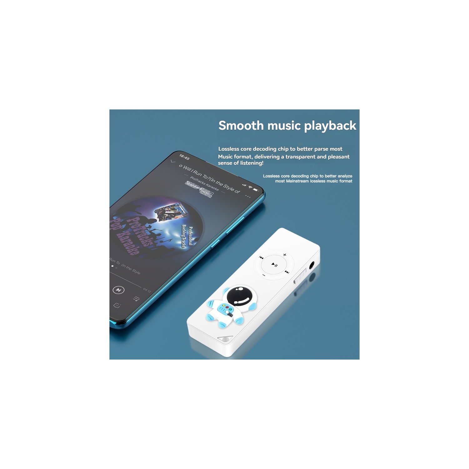 Mini portable MP3 player, music player, e-book reading, running exercise MP3 player [Little Monster 16GB]