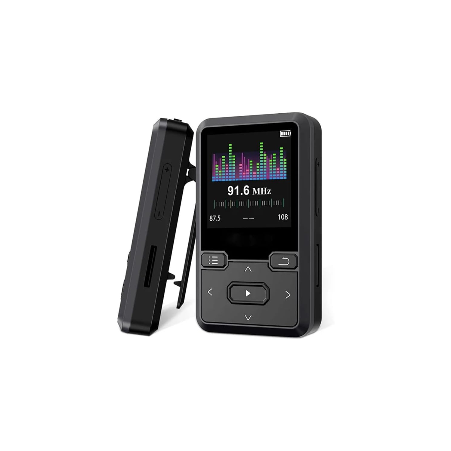 Lecteur de musique portatif, podomètre, pince FM, lecteur MP3 sport, qualité sonore haute fidélité sans perte, Bluetooth 5,0, lecteur de musique de