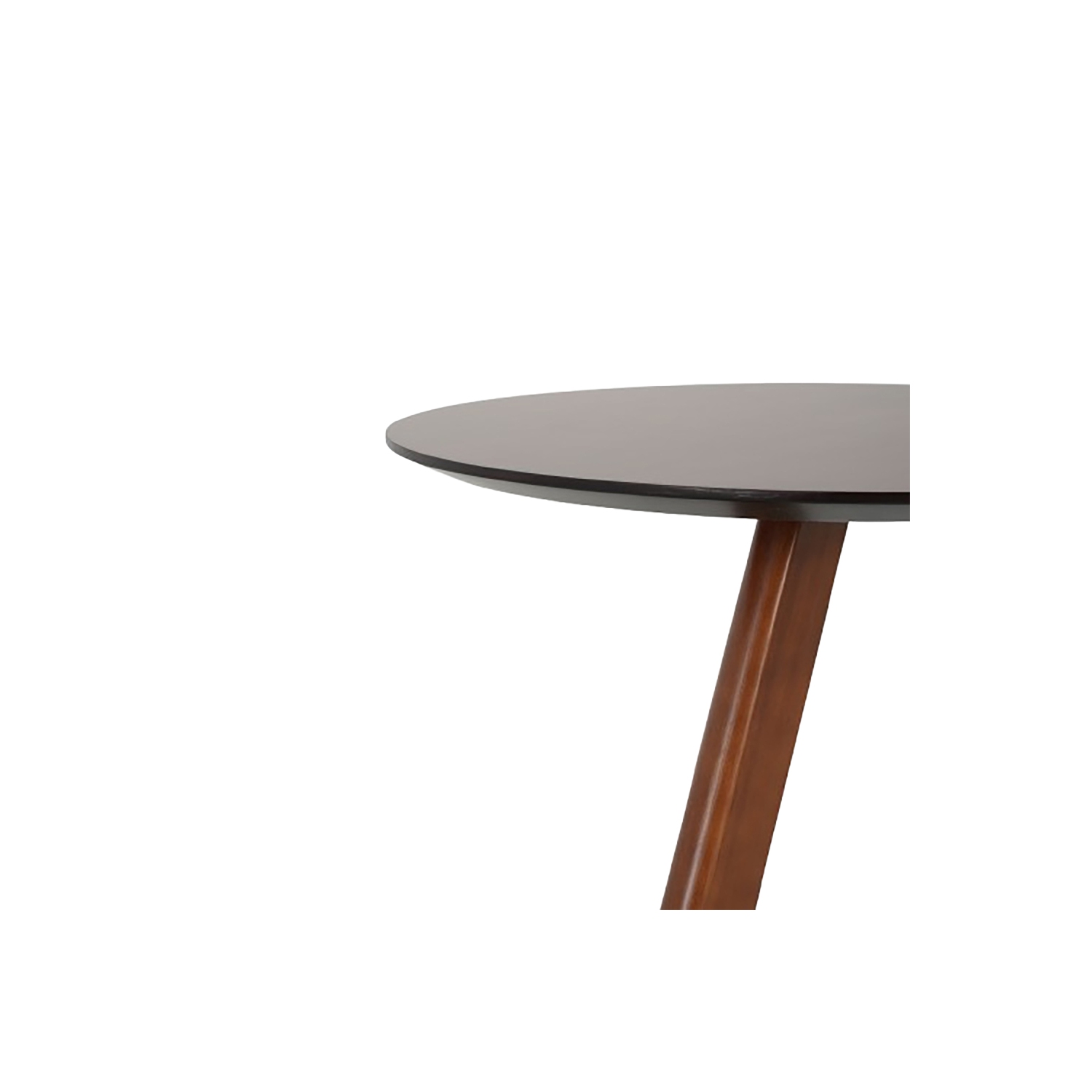 YOULIGHTS Multifunctional Round Small Coffee Table, WoodEnd Table, Mid Century Modern Side Table with V-Shaped Legs for Living Room(Color : Walnut