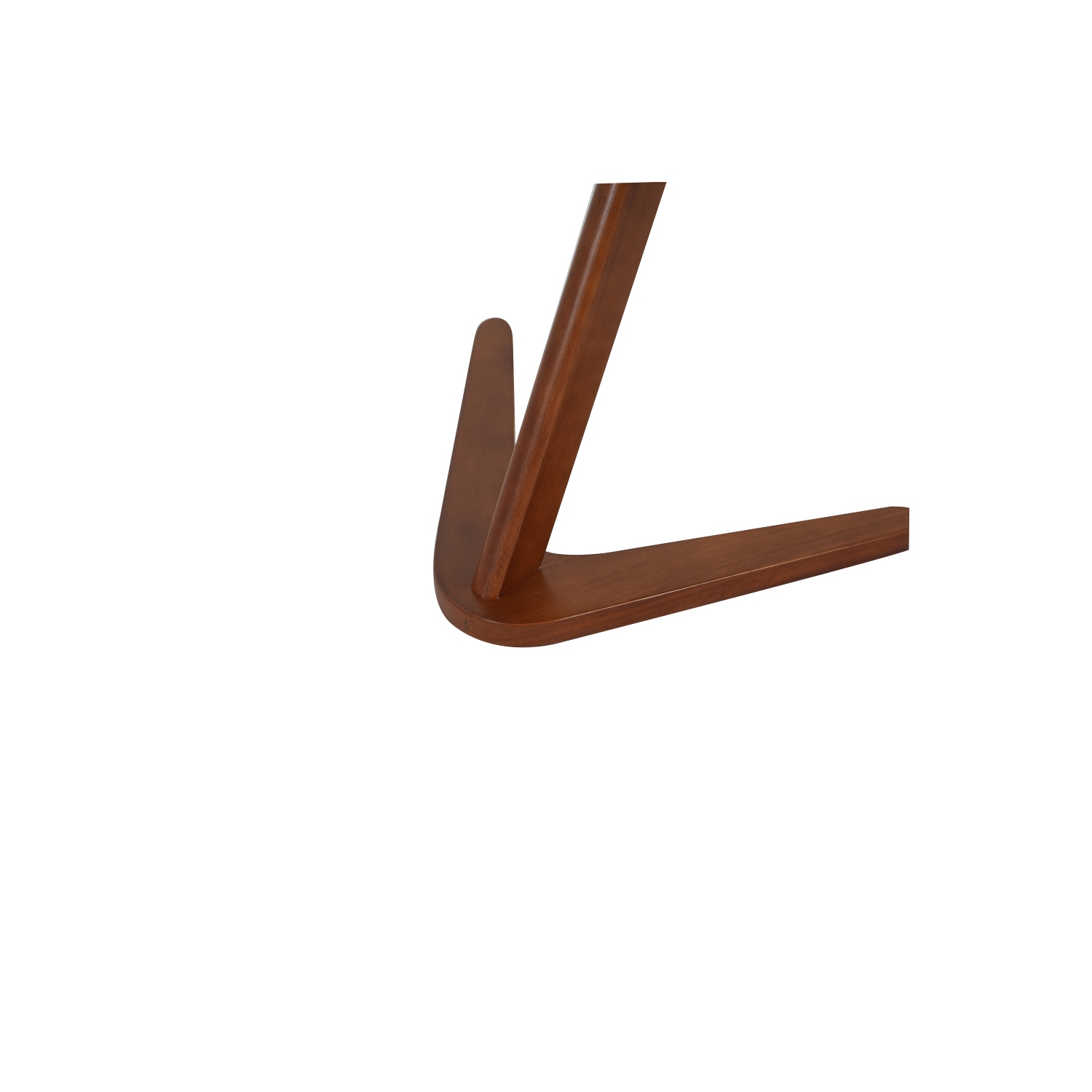 YOULIGHTS Multifunctional Round Small Coffee Table, WoodEnd Table, Mid Century Modern Side Table with V-Shaped Legs for Living Room(Color : Walnut