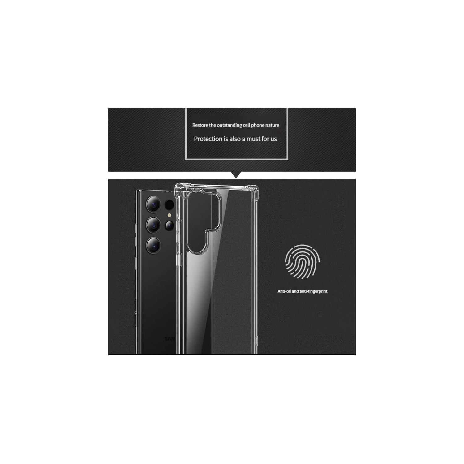 Étui Ultra Clear pour S23 de Samsung avec pare-chocs transparent durable et protection antichoc