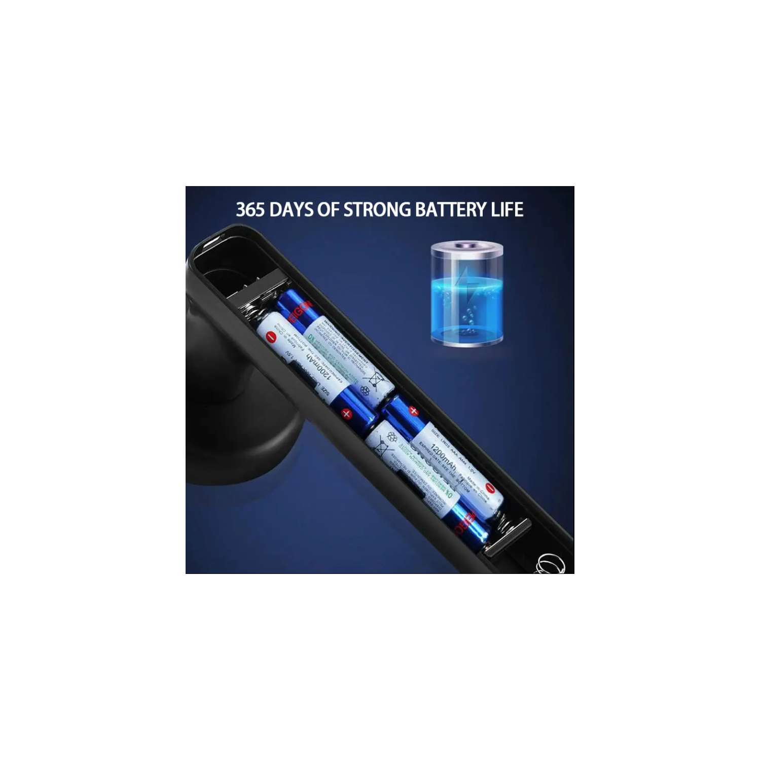 Serrure de porte intelligente électronique maxxus, pièce biométrique sans fil avec lecteur d'empreintes digitales, argenté