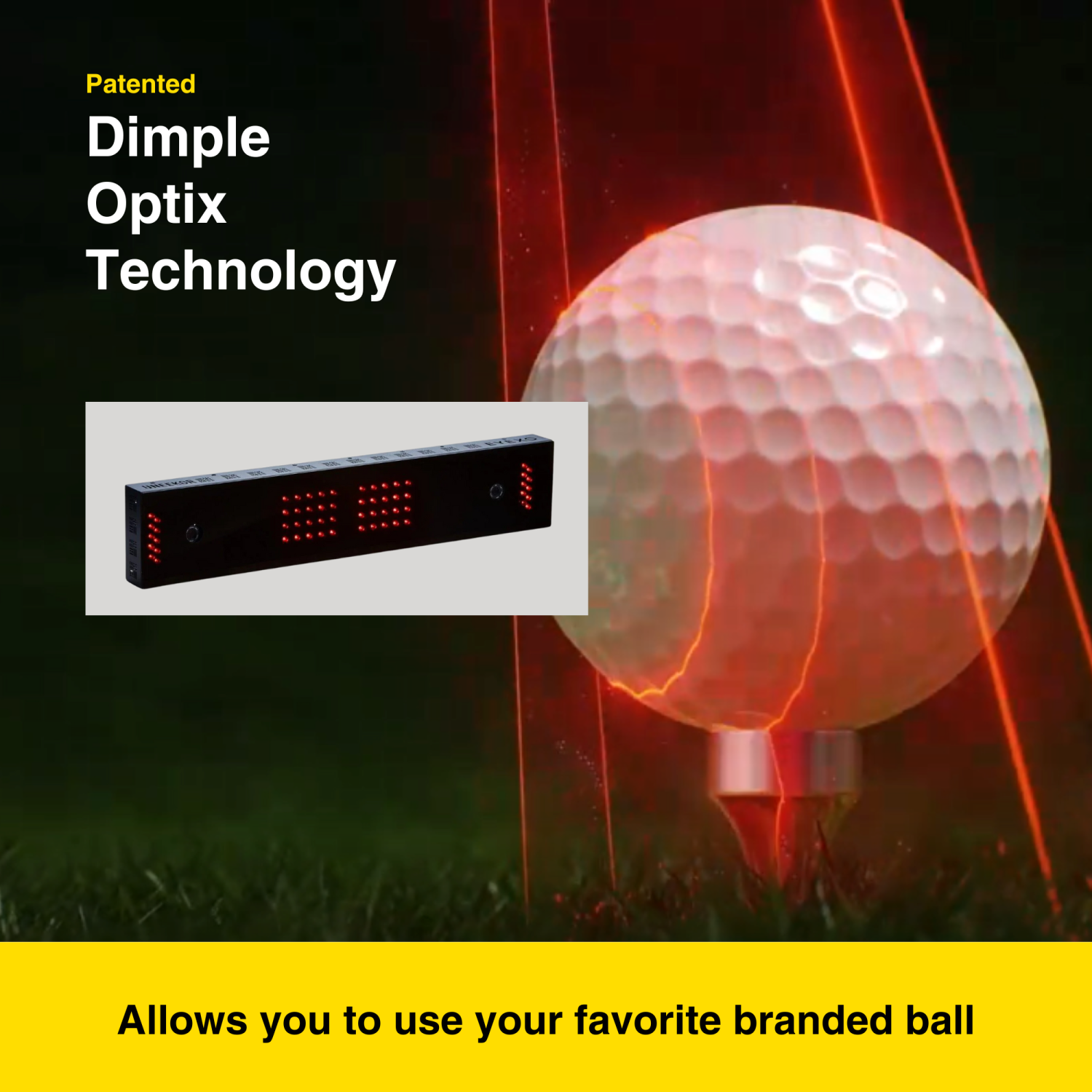 Moniteur de lancement de golf Eye XO d'Uneekor, simulateur de golf intérieur à 2 caméras avant avec 24 points de données, compatible avec Refine+,
