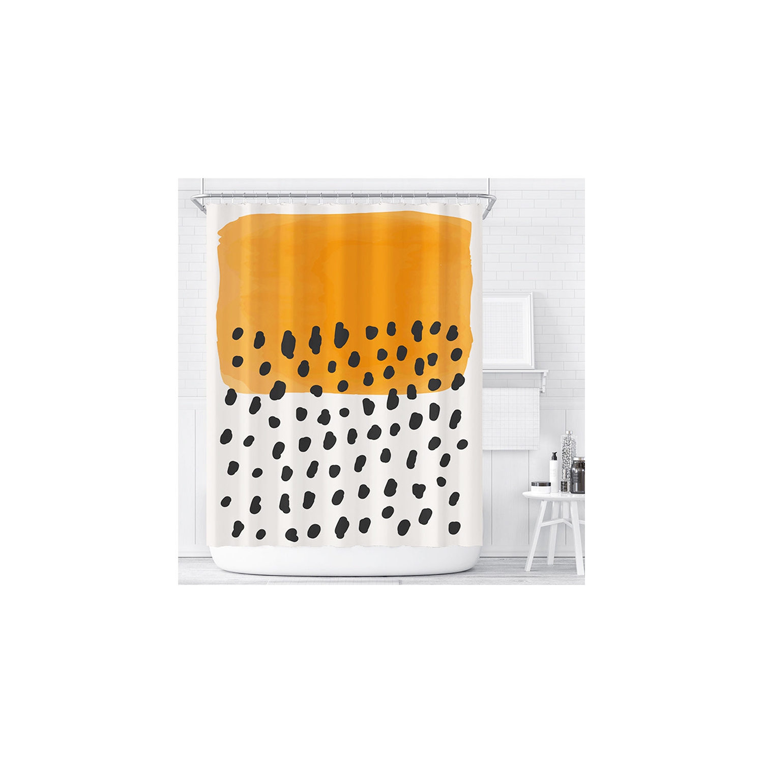 Rideau de douche en tissu avec motifs de Specons de PANDACO (72 x 72&nbsp;po)