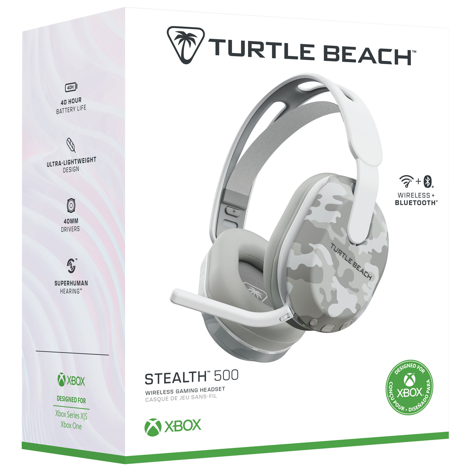 Turtle Beach Stealth 500 Wireless Gaming Headset for Xbox Series X|S/Xbox One/PC - Arctic Camo