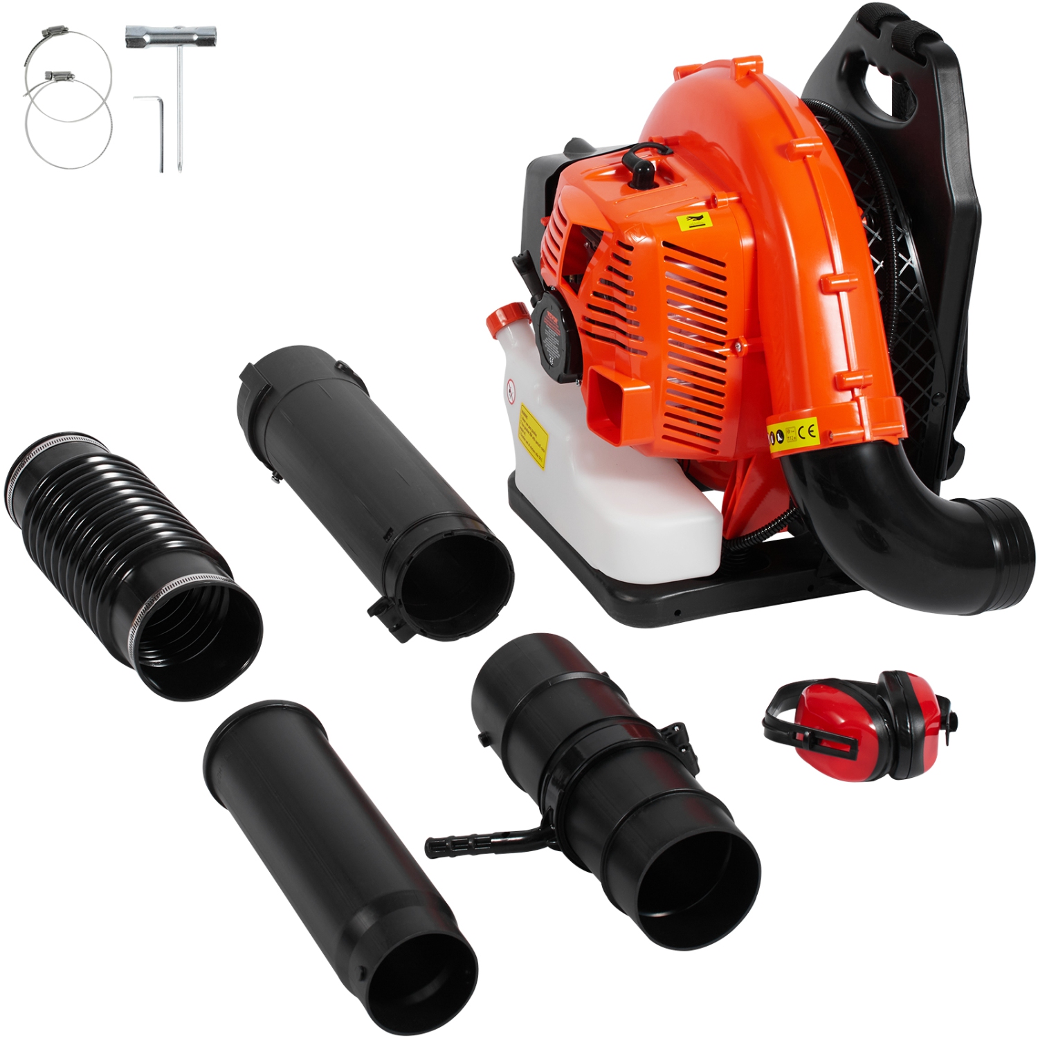 VEVOR 79CC Backpack Leaf Blower, 2-Cycle Gas Leaf Blower with 3L Fuel Tank, 930CFM Air Volume 184MPH Speed, Ideal for Lawn Care, Leaf Cleaning, and