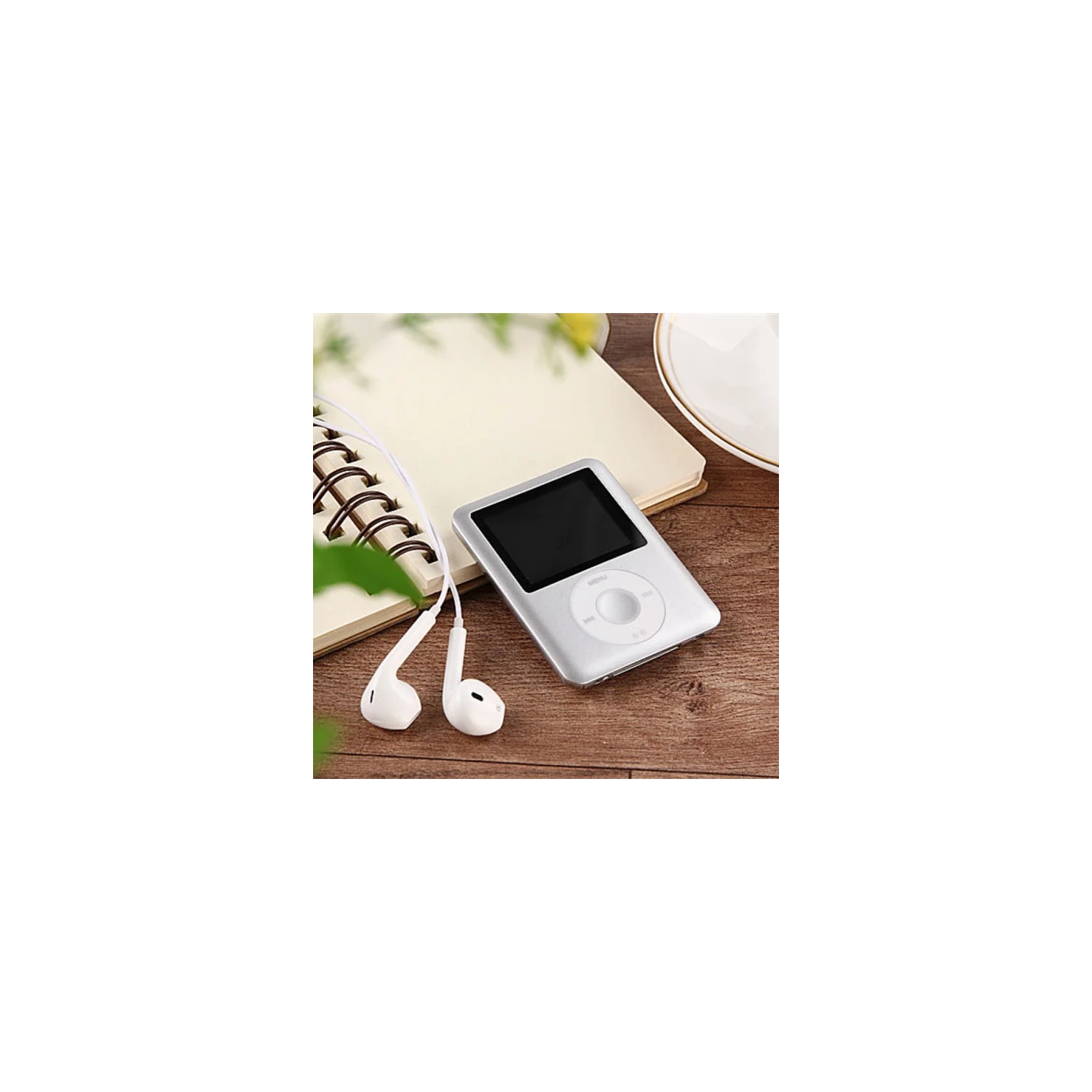 Mini portable MP3 player – music, e-book, video playback, OTG and fast charging [Silver 32GB]