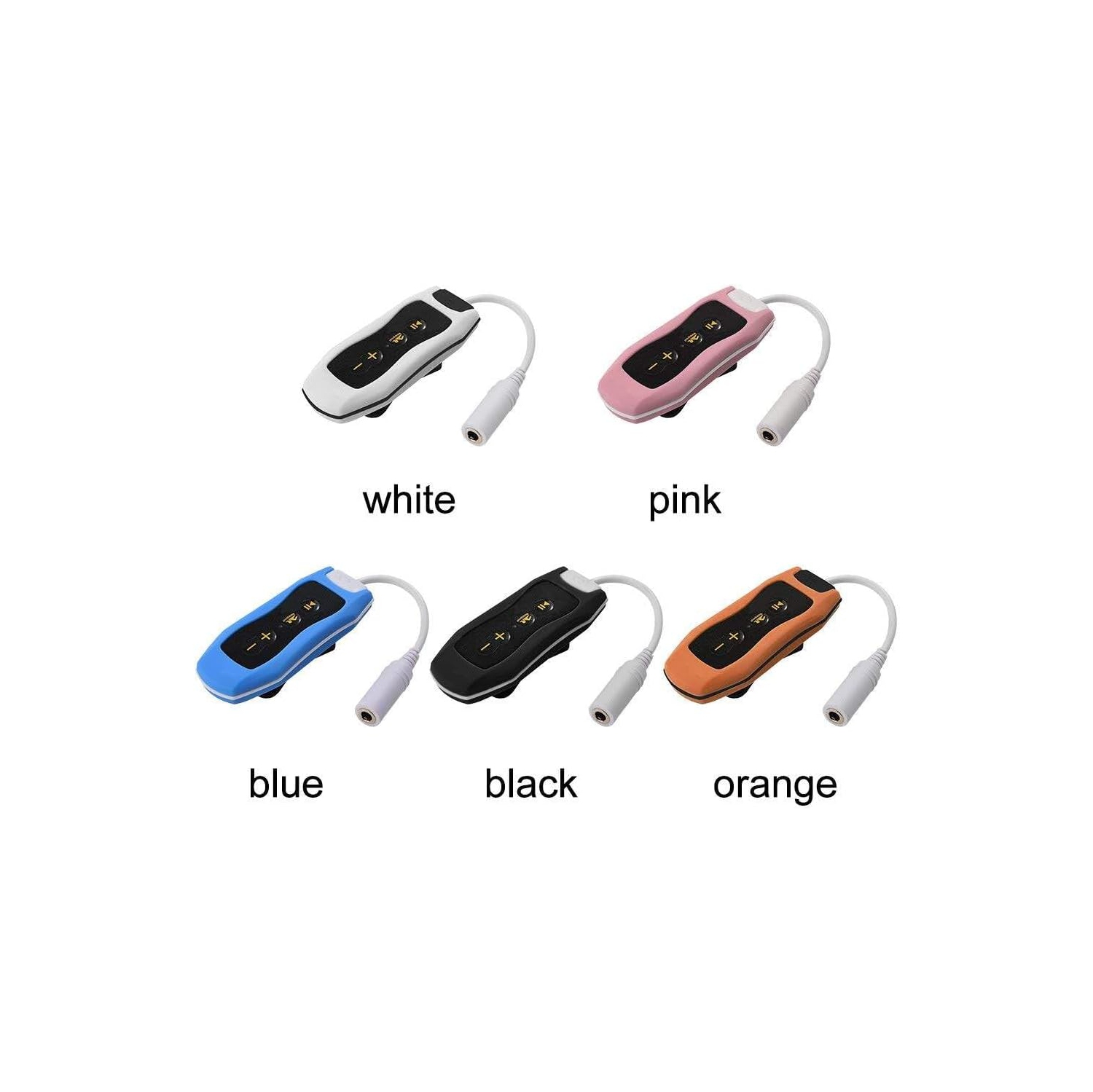 Lecteur de musique MP3 Son haute-fidélité Serre-tête Natation Plongée MP3 avec FM IP68 étanche USB 2,0 Natation Running [Rose]