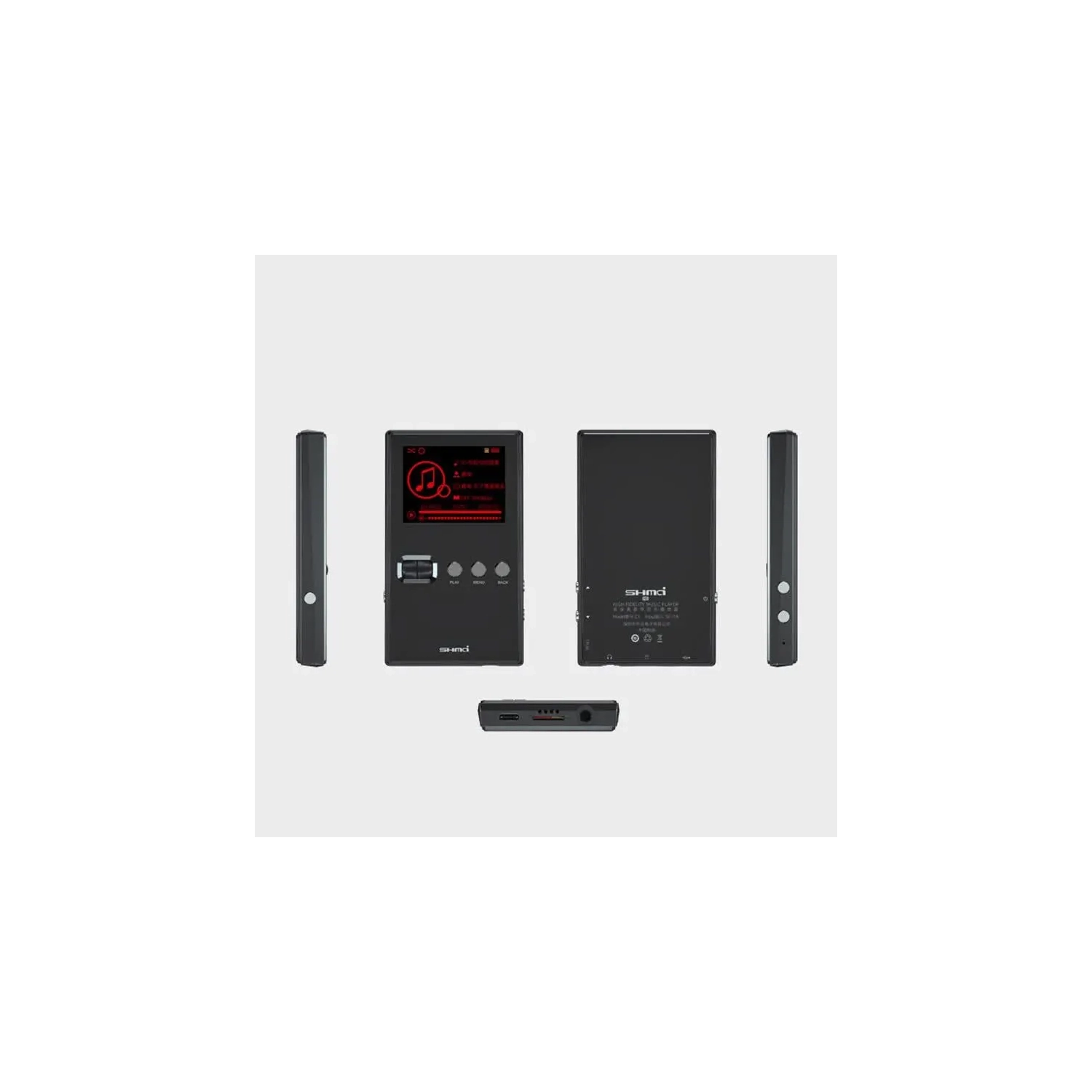 Lecteur MP3 professionnel sans perte – Qualité sonore haute fidélité, autonomie prolongée, interface DE TYPE C, lecteur MP3 portatif 64&nbsp;Go