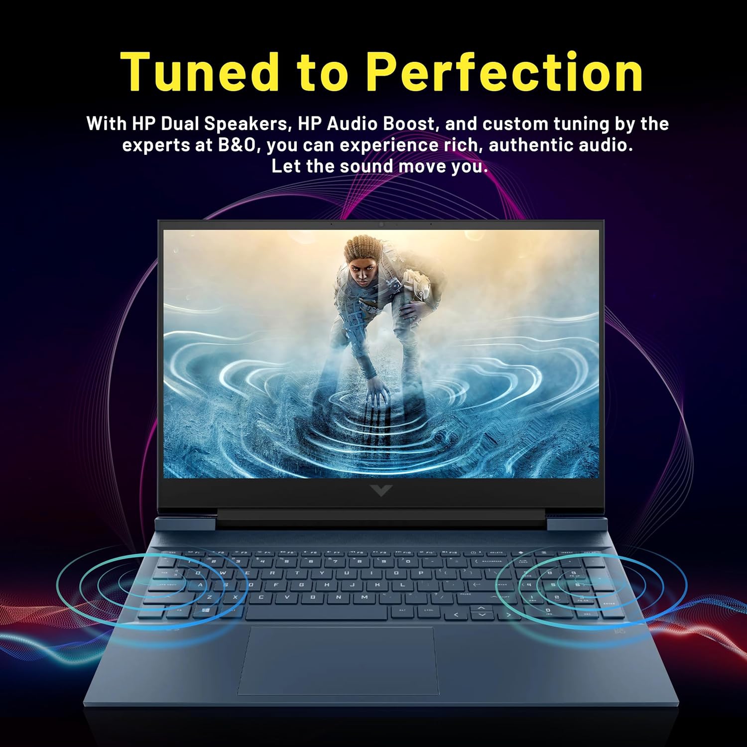 Refurbished - HP Victus 16.1" FHD IPS Gaming Laptop, Intel i5-11400H, 512GB SSD, 16GB RAM, GeForce RTX 3050, Backlit KB, B&O Audio, Fast Charge,