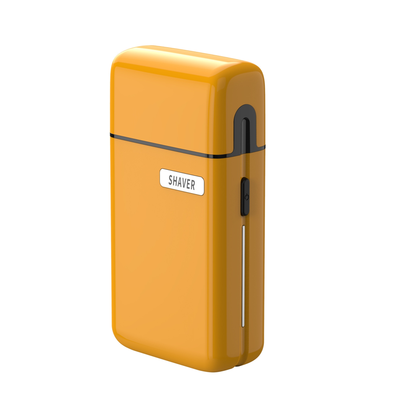 Mini Shaver Portable USB Shaver Magnetic Two-Head Small Beard Shaver Electric - Orange