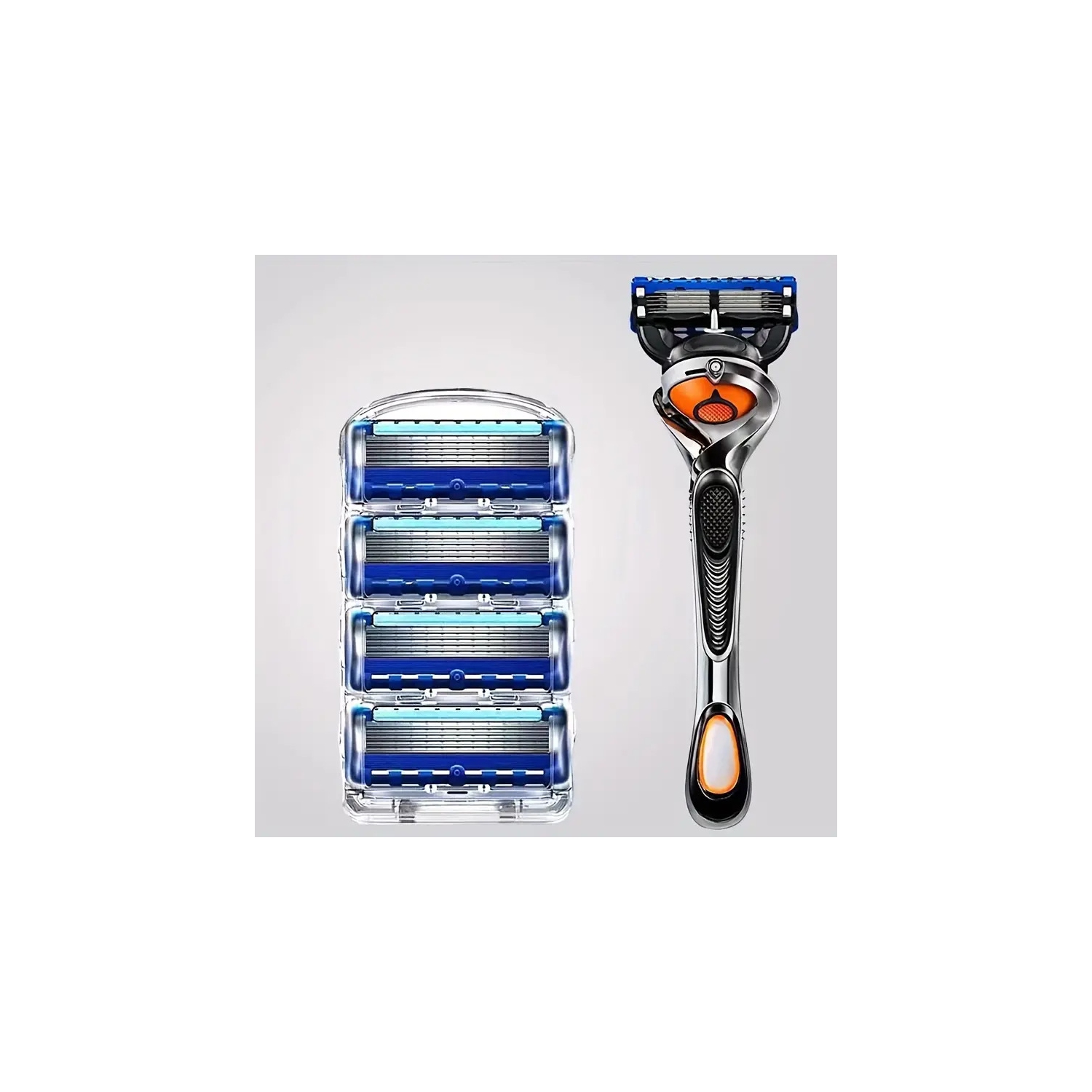 Lame noire à cinq couches Razor mensao 5 couches rasoir manuel 5 têtes porte-couteau 4 têtes [orange]